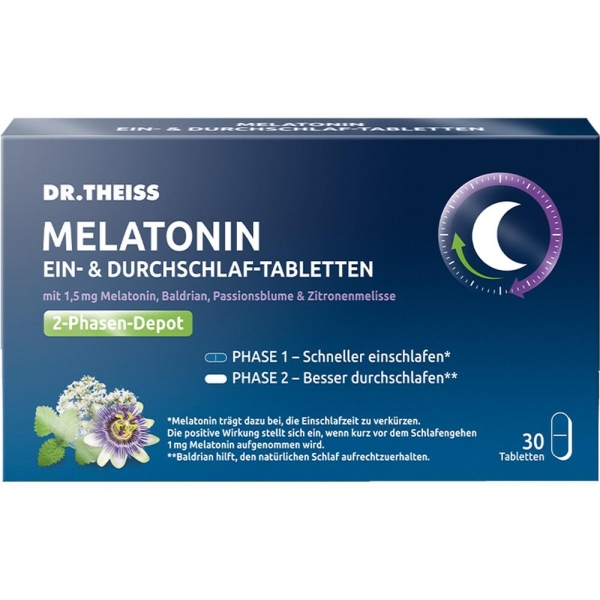 DR.THEISS Melatonin Ein- & Durchschlaf-Tabletten 30 St