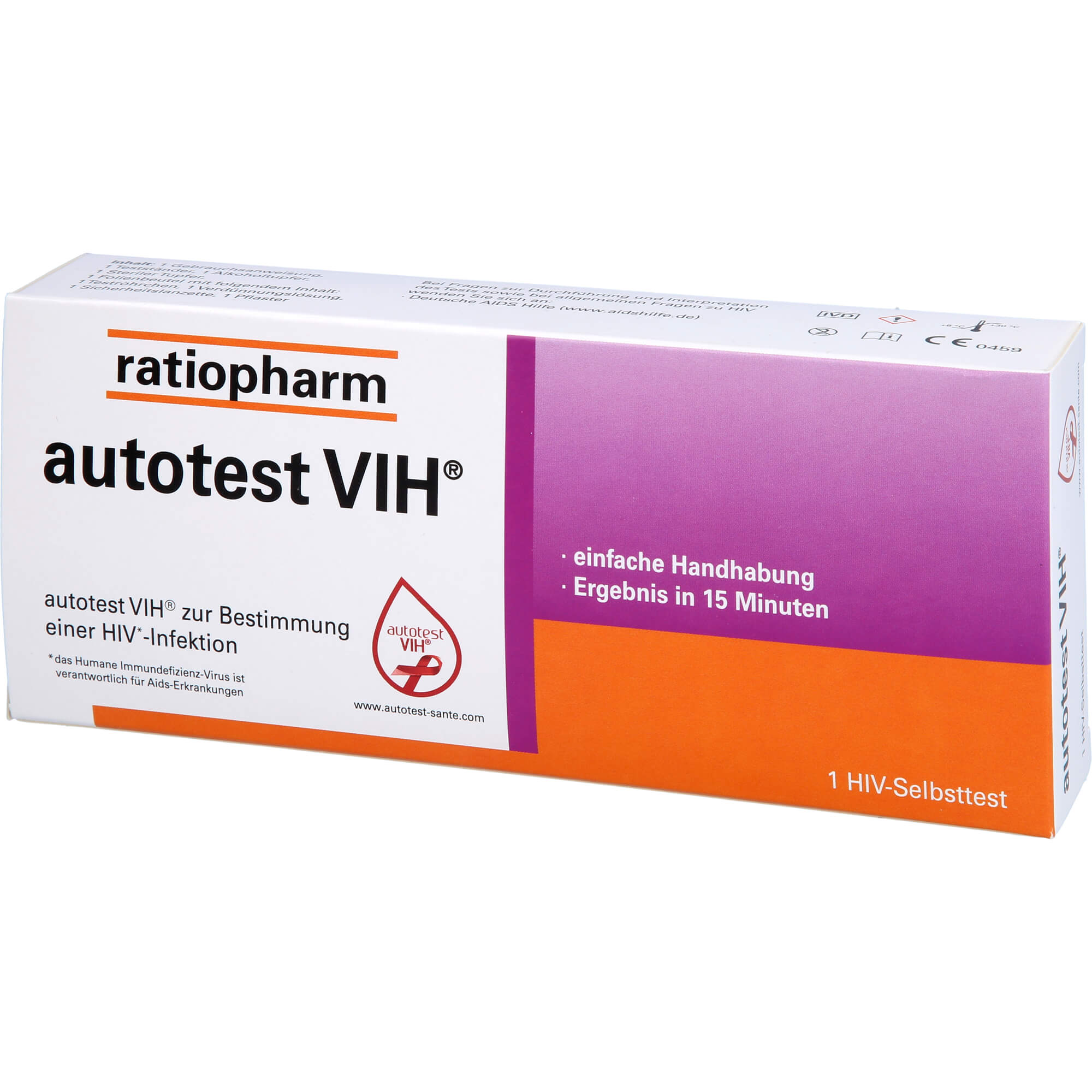 AUTOTEST VIH HIV-Selbsttest ratiopharm