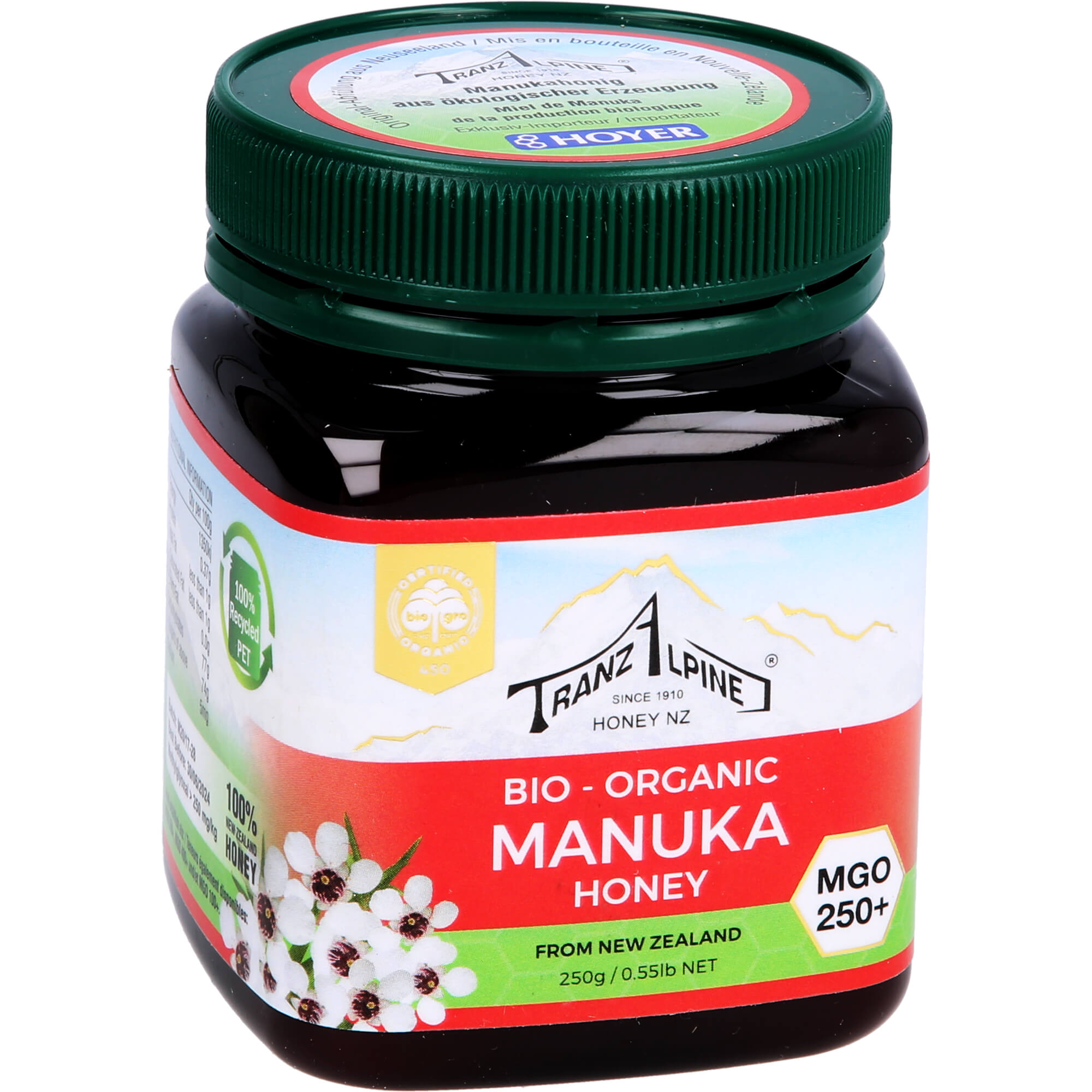BIO MANUKA Honig MGO 250+ TranzAlpine