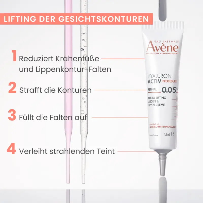 AVENE Hyaluron Activ PROCEDURE Augen-Lippen Creme