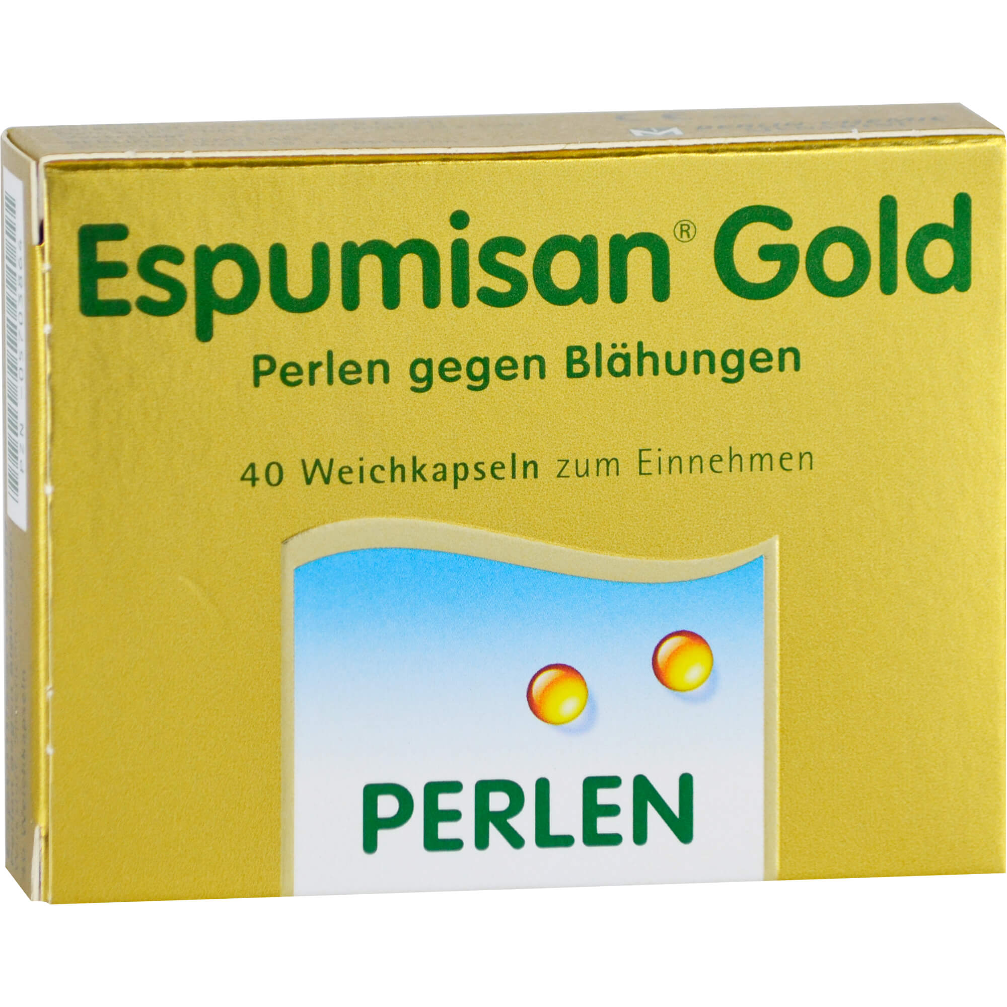 ESPUMISAN Gold Perlen gegen Blähungen 40 St