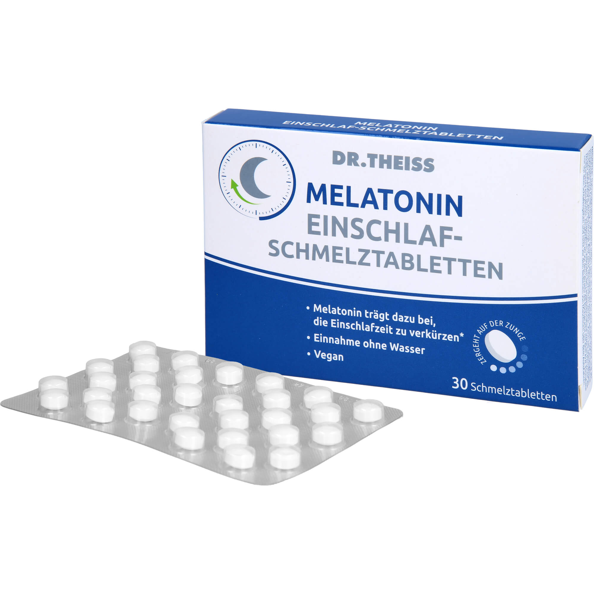 DR.THEISS Melatonin Einschlaf-Schmelztabletten 30 St