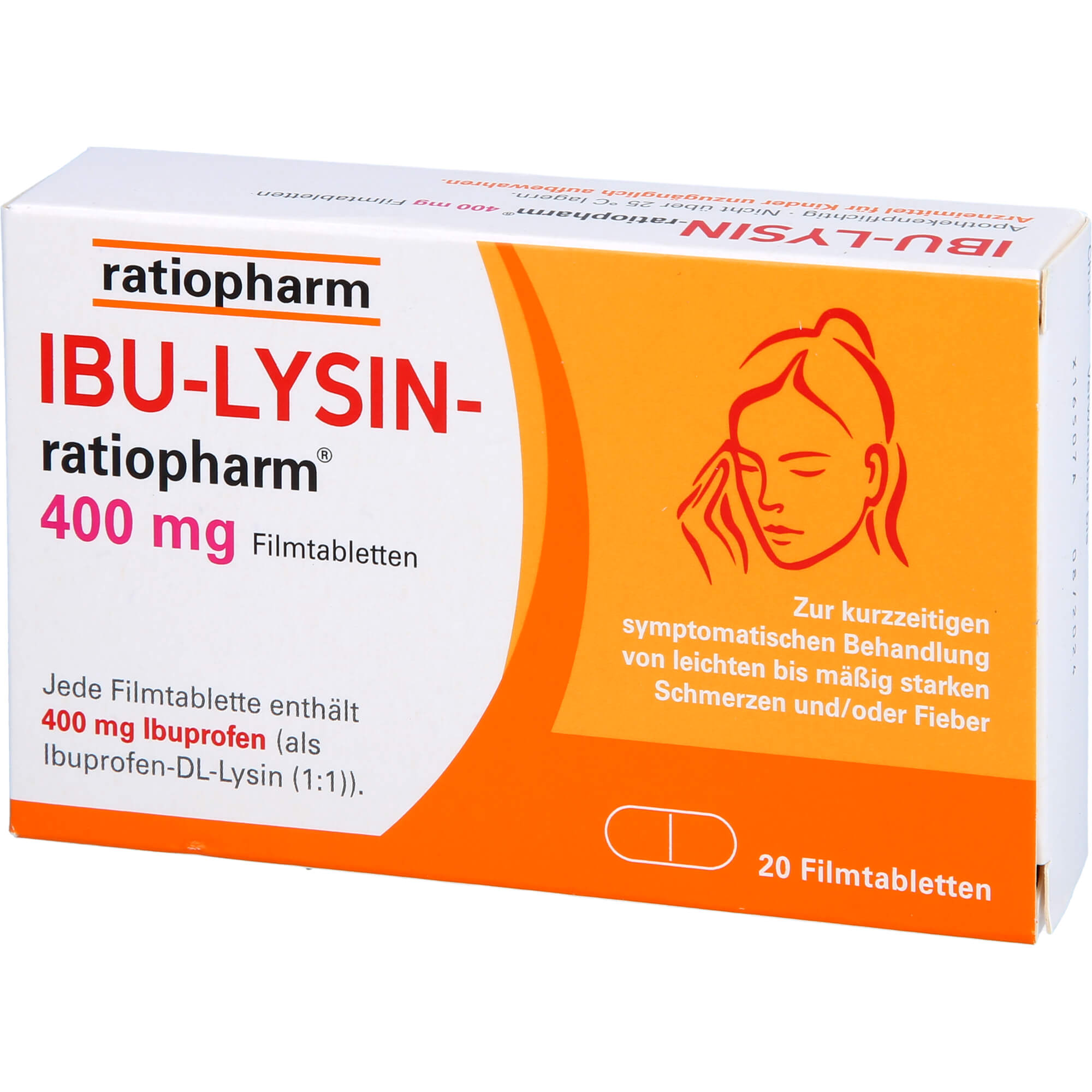 IBU-LYSIN-ratiopharm 400 mg Filmtabletten 20 St