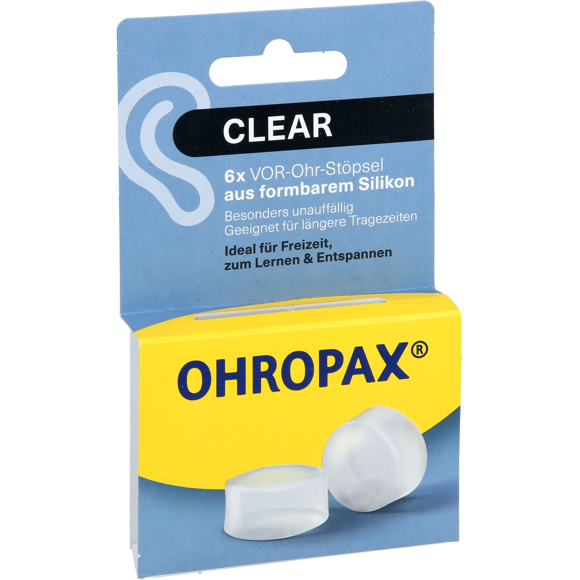 OHROPAX Clear Silikon Vor-Ohr Stöpsel