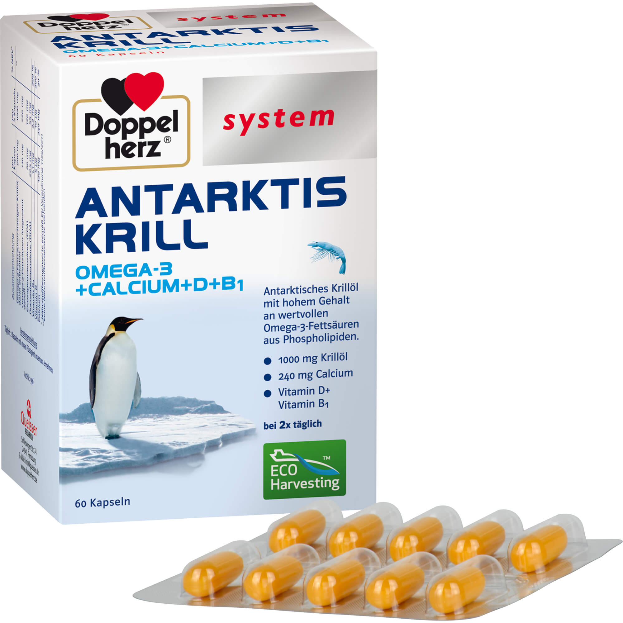 DOPPELHERZ Antarktis Krill system Kapseln
