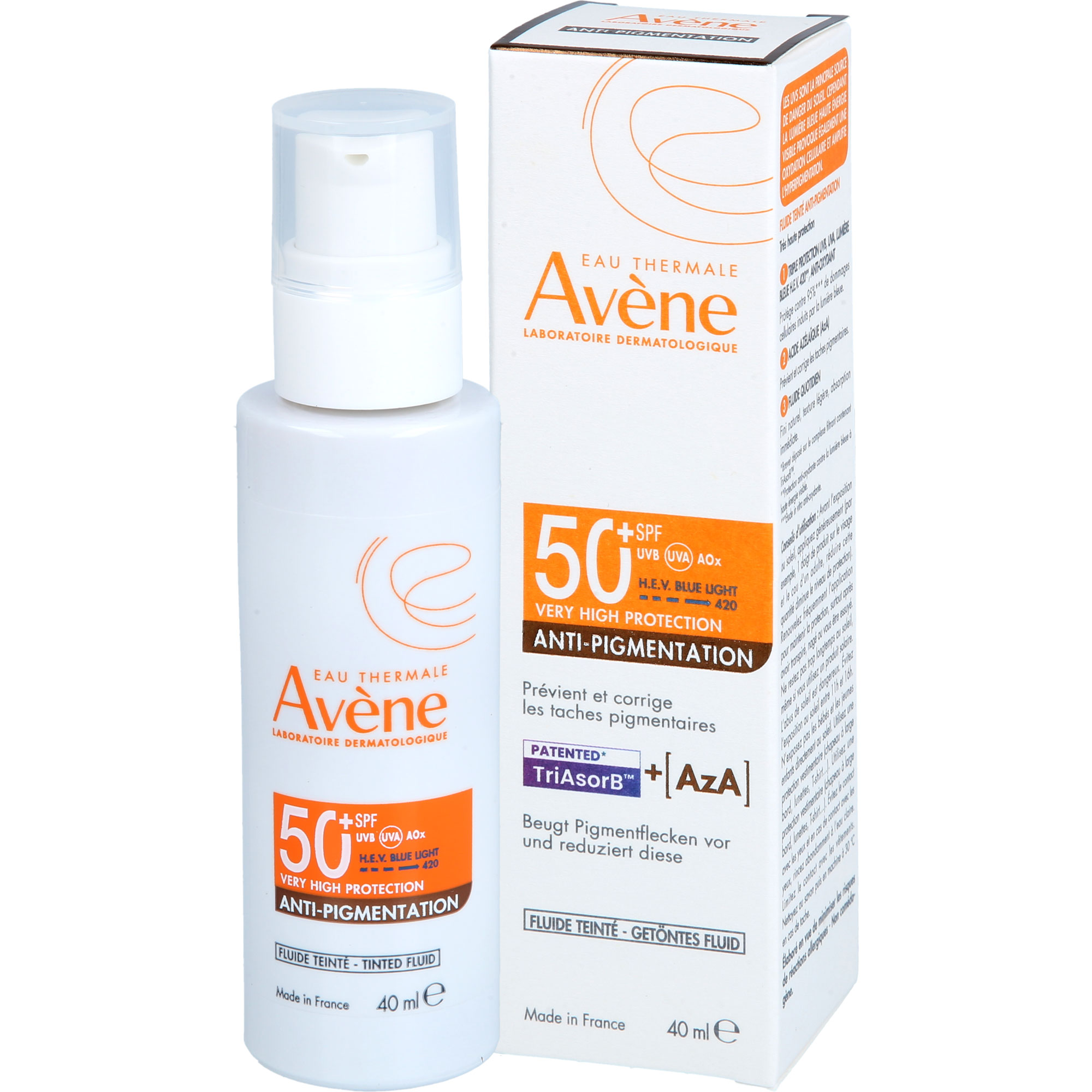 AVENE Anti-Pigmentation getöntes Fluid SPF 50+