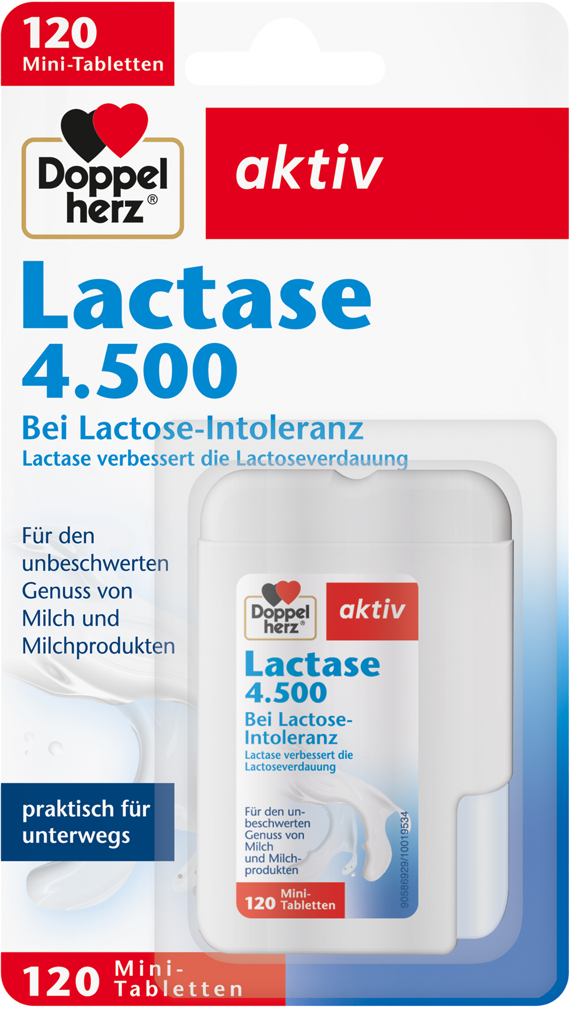 DOPPELHERZ Lactase 4.500 Tabletten