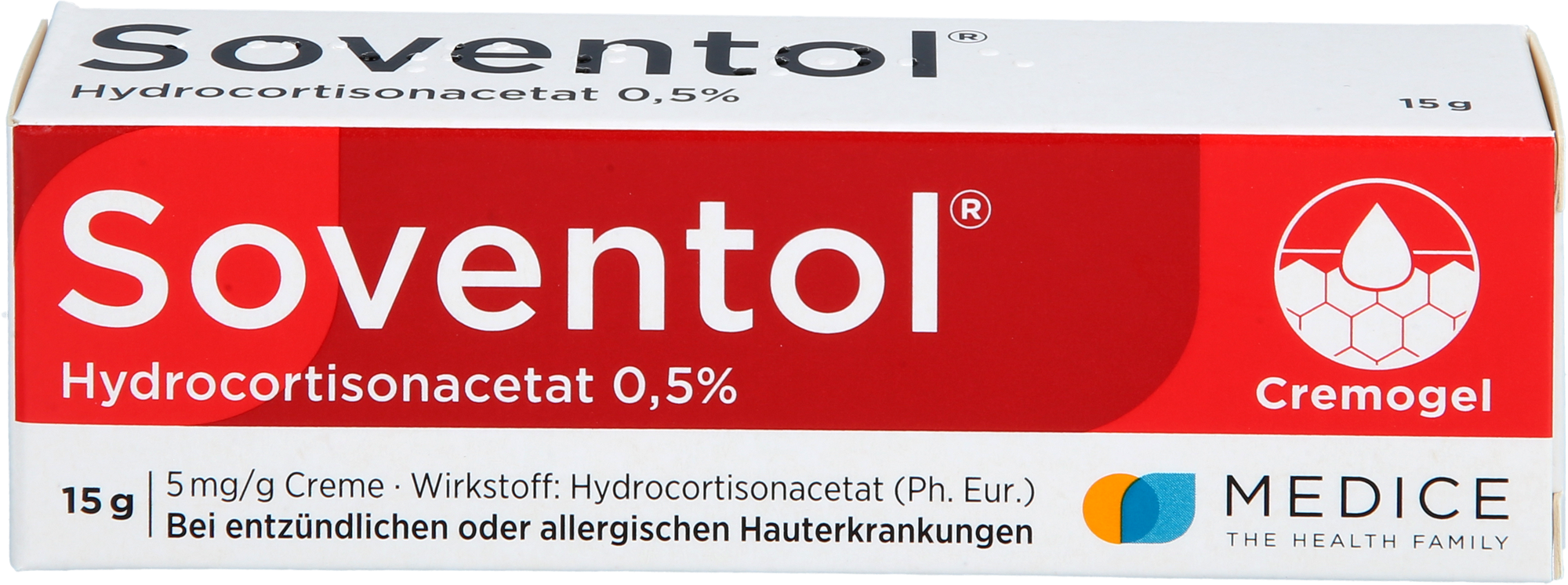 SOVENTOL Hydrocortisonacetat 0,5% Creme 15 g