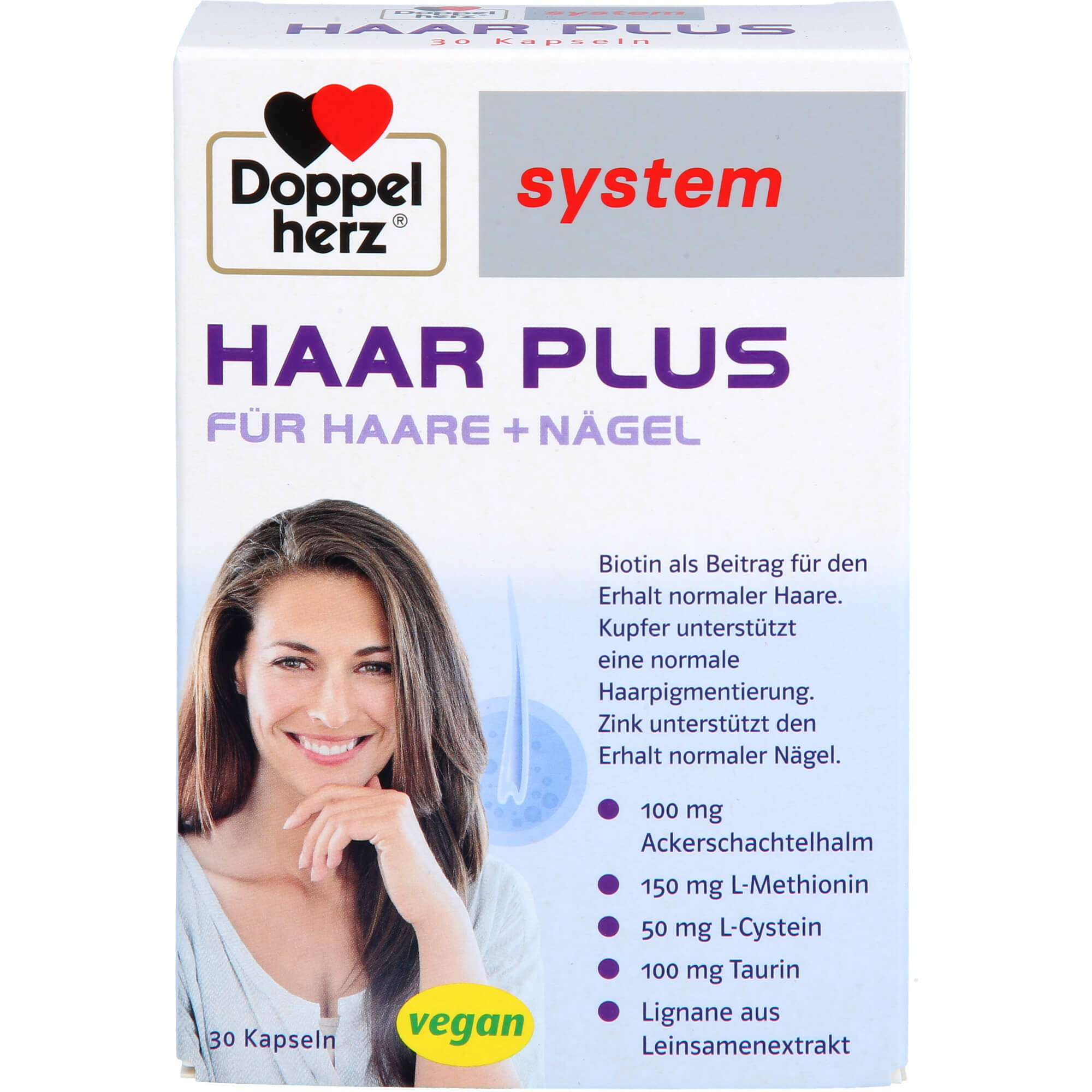 DOPPELHERZ Haar Plus system Kapseln