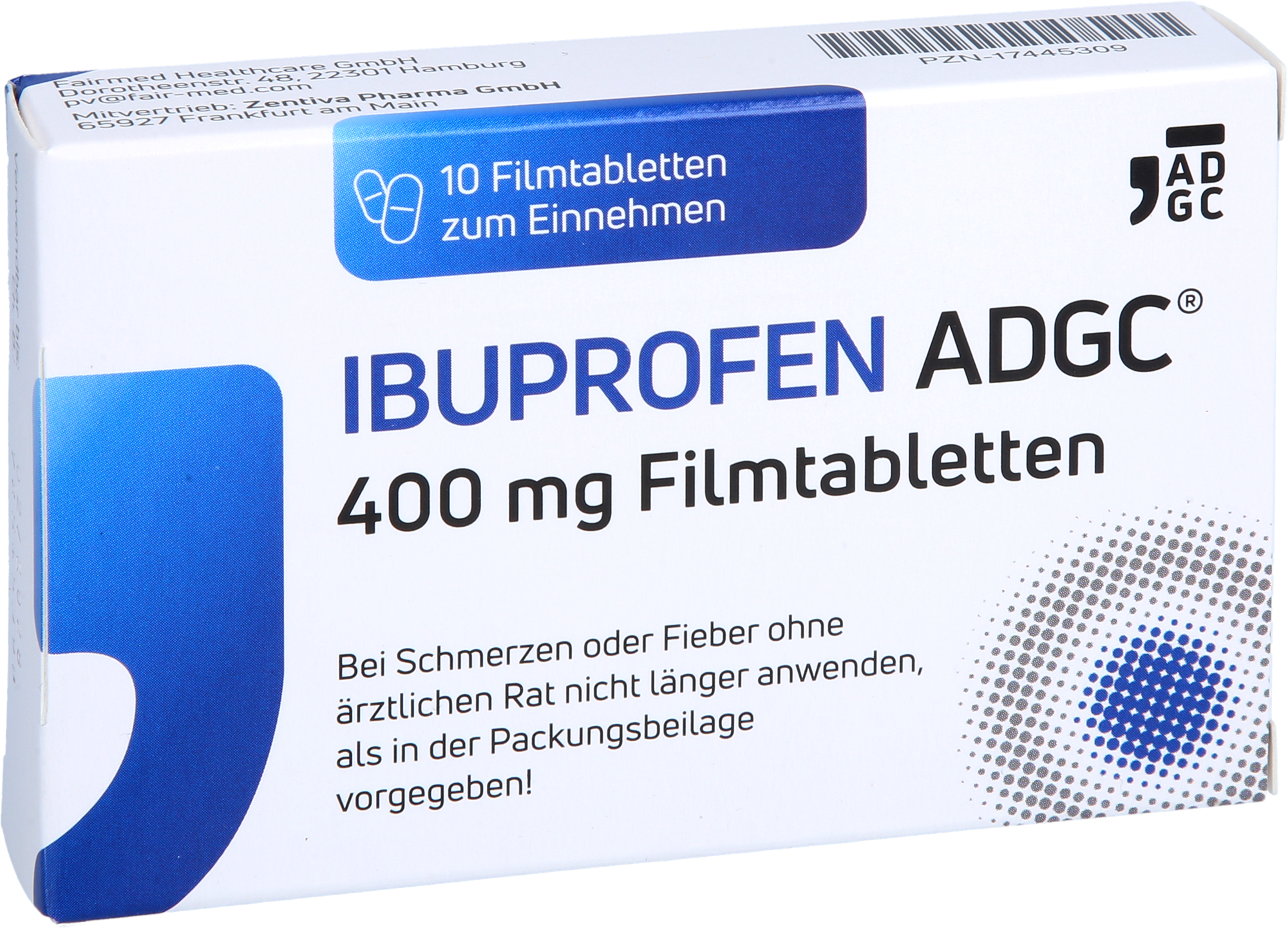 IBUPROFEN ADGC 400 mg Filmtabletten 10 St