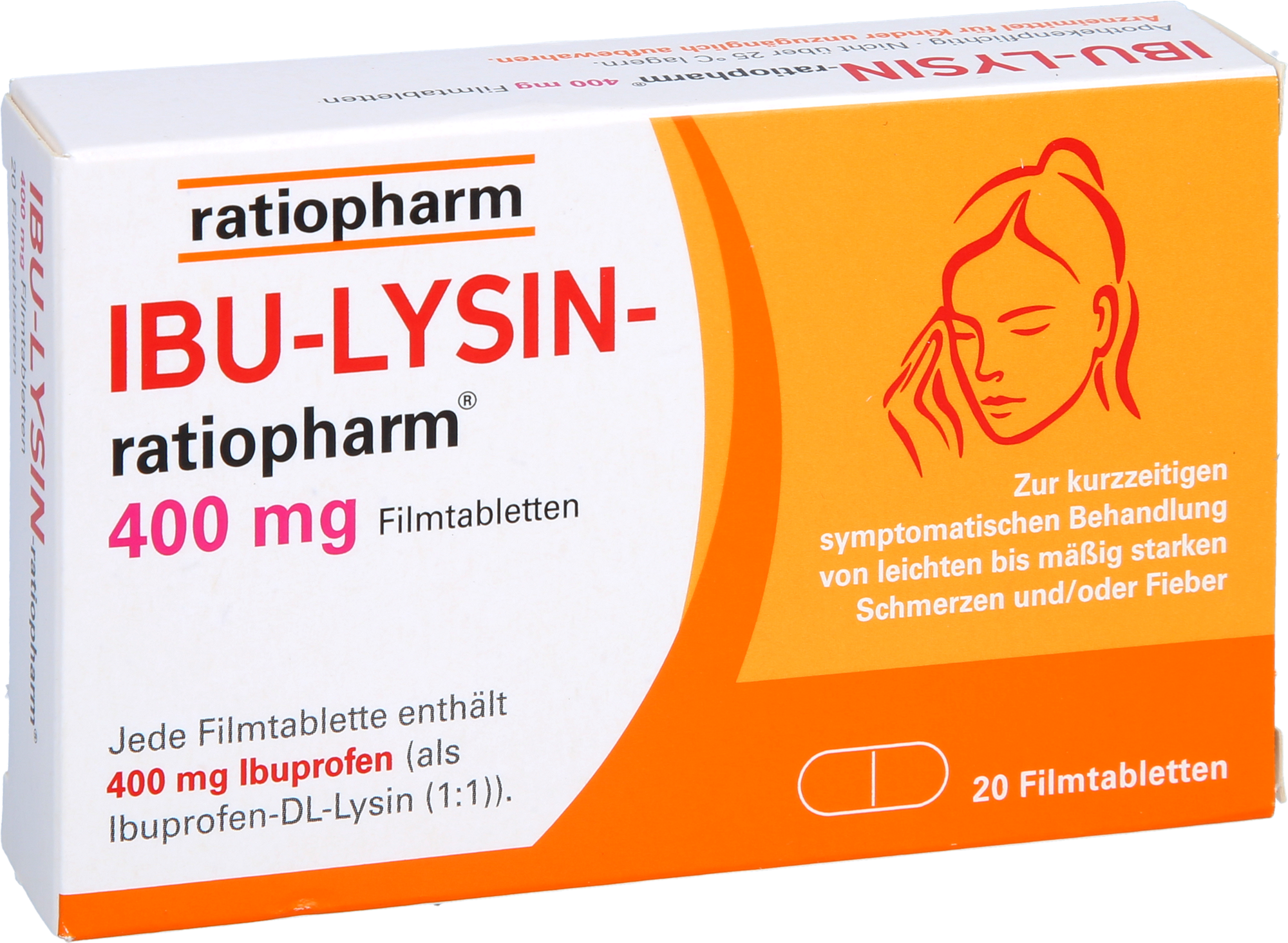 IBU-LYSIN-ratiopharm 400 mg Filmtabletten 20 St