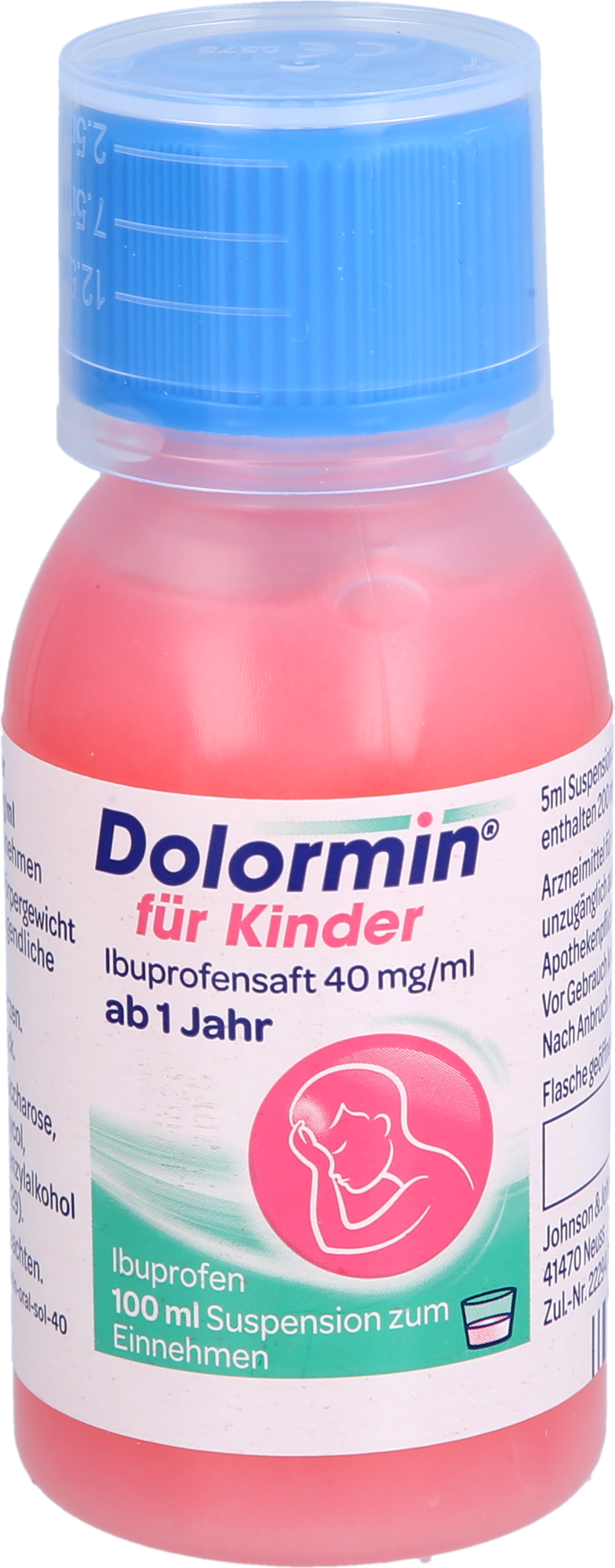 DOLORMIN für Kinder Ibuprofensaft 40 mg/ml Susp.