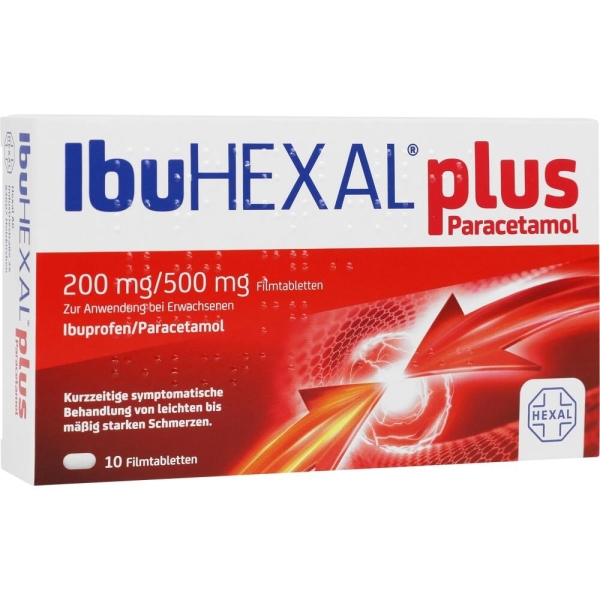 IBUHEXAL plus Paracetamol 200 mg/500 mg Filmtabl. 10 St