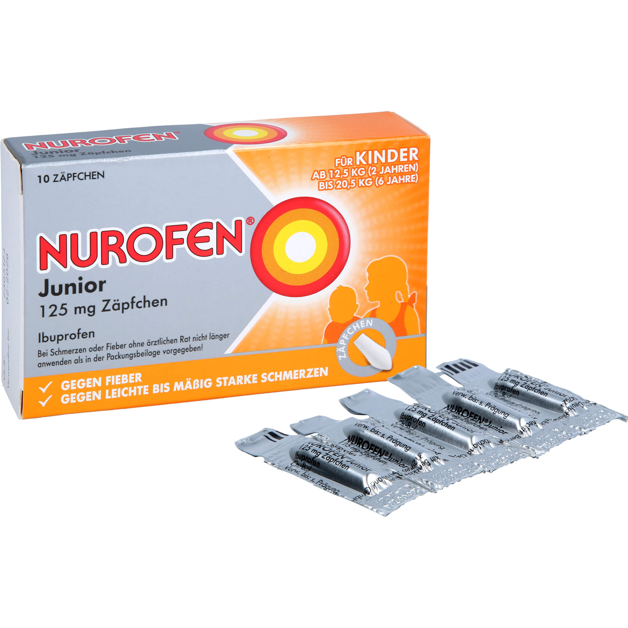 NUROFEN Junior 125 mg Zäpfchen