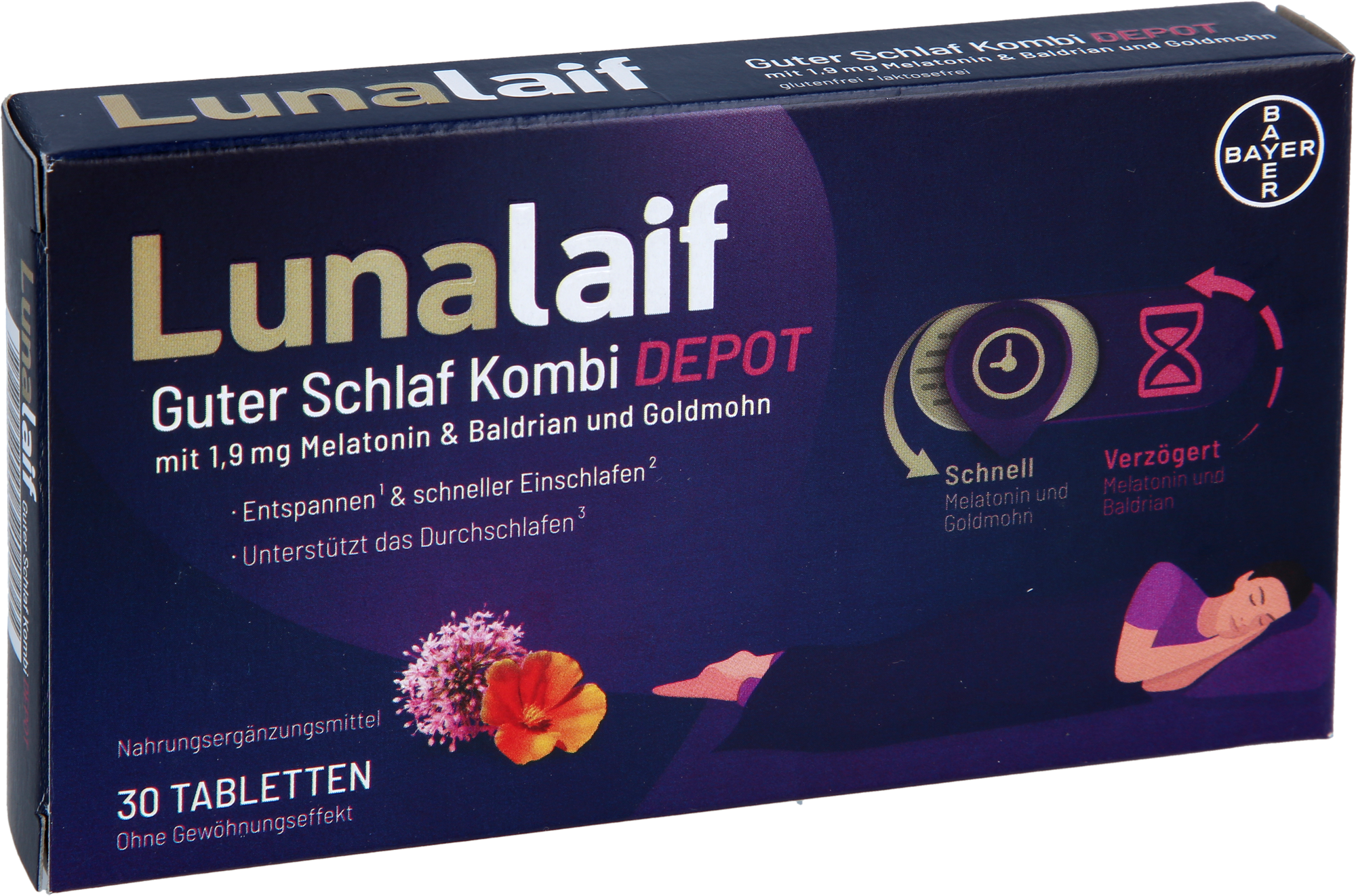 LUNALAIF Guter Schlaf Kombi Depot Tabletten 30 St