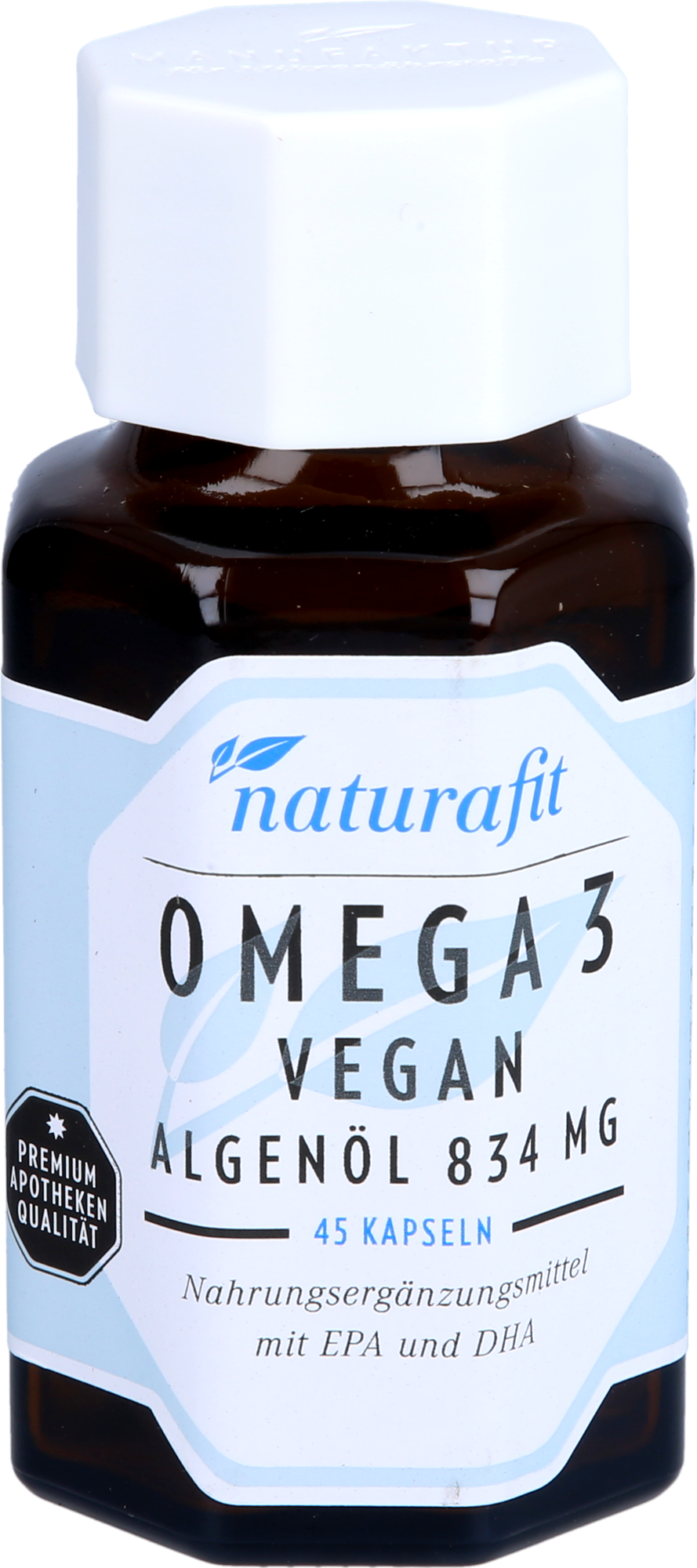 NATURAFIT Omega-3 vegan Algenöl 834 mg Kapseln