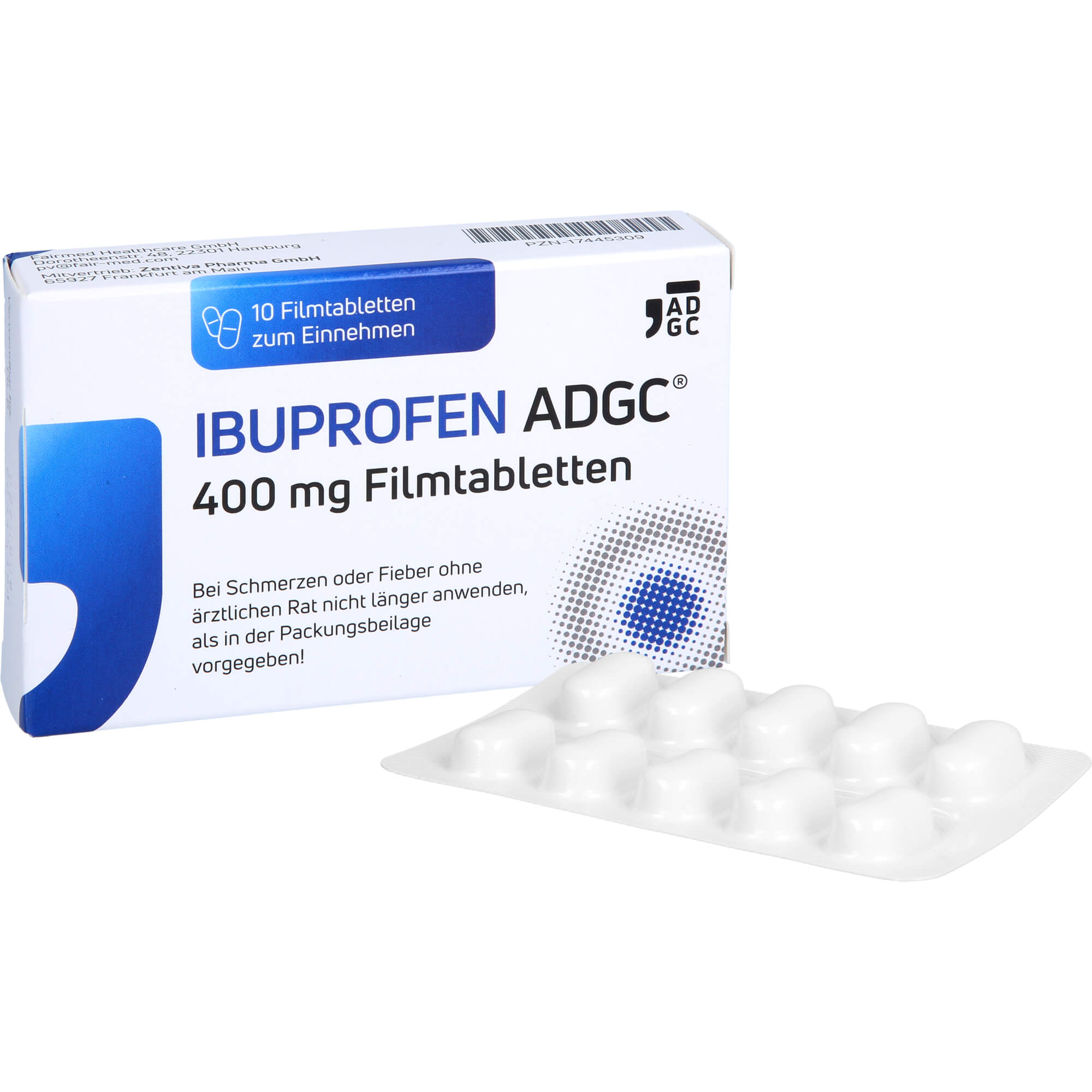 IBUPROFEN ADGC 400 mg Filmtabletten 10 St
