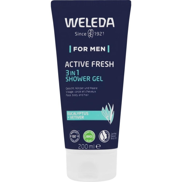 WELEDA for Men Active Fresh 3in1 Shower Gel