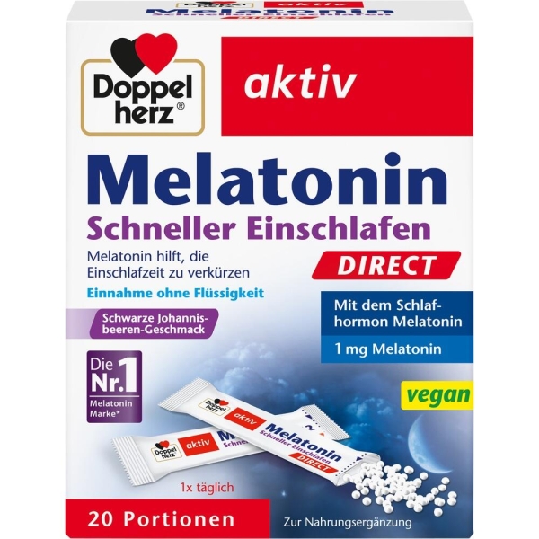 DOPPELHERZ Melatonin DIRECT Schneller Einschlafen
