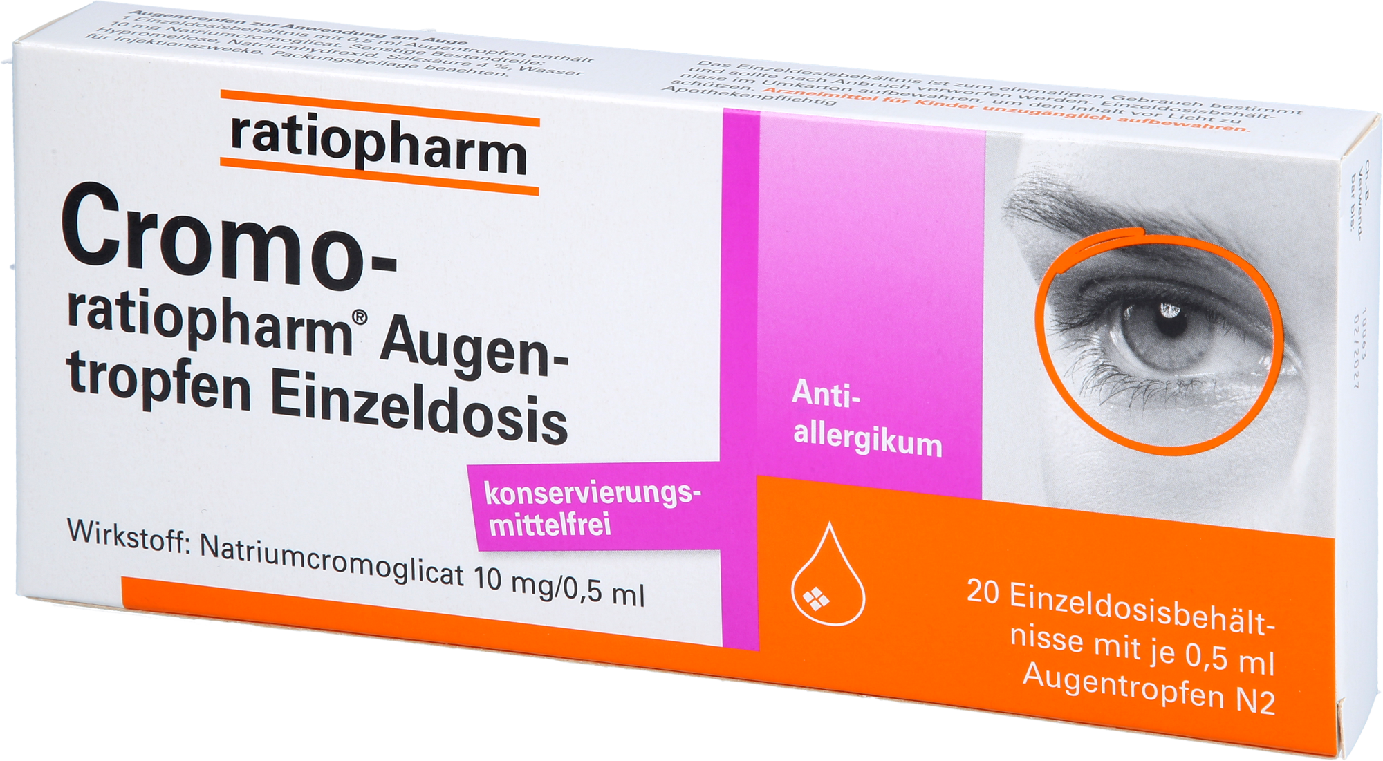 CROMO-RATIOPHARM Augentropfen Einzeldosis