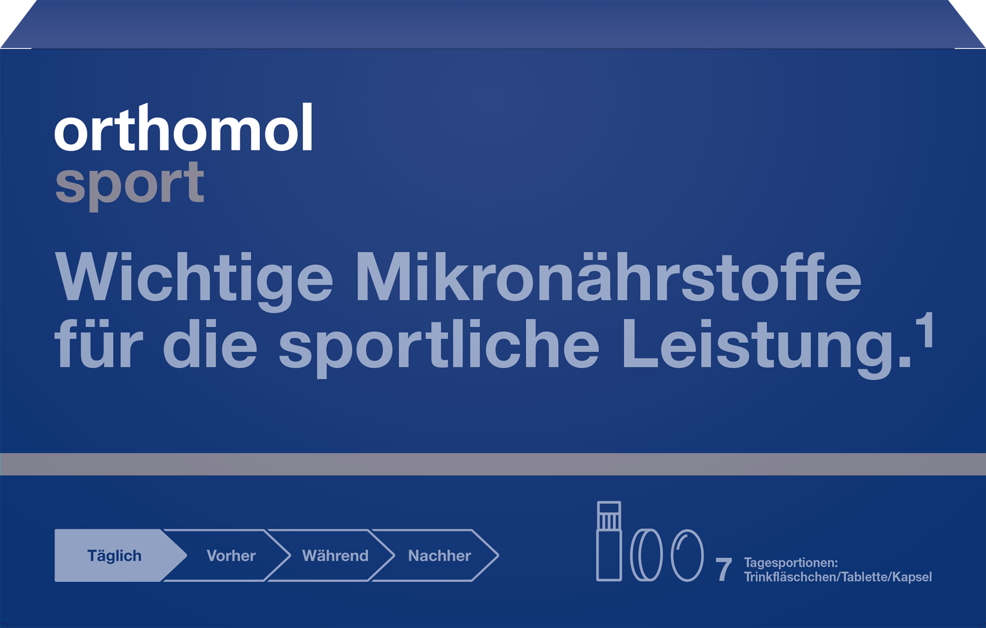 ORTHOMOL Sport Trinkfläschchen/Tabl./Kaps.Kombip. 7 St