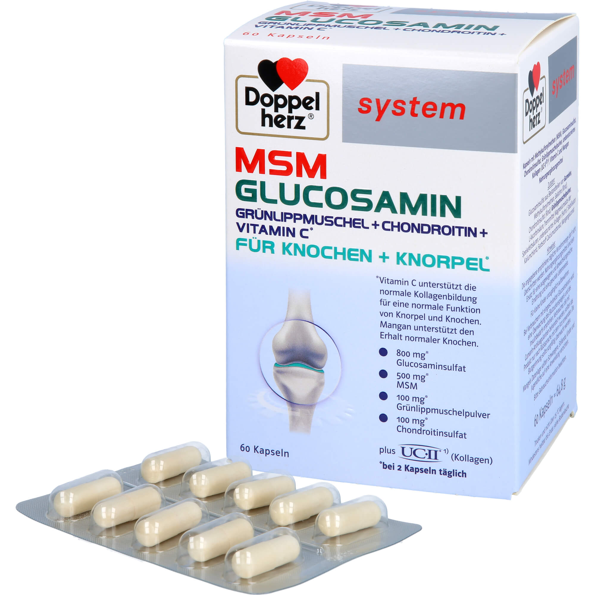 DOPPELHERZ MSM Glucosamin system Kapseln