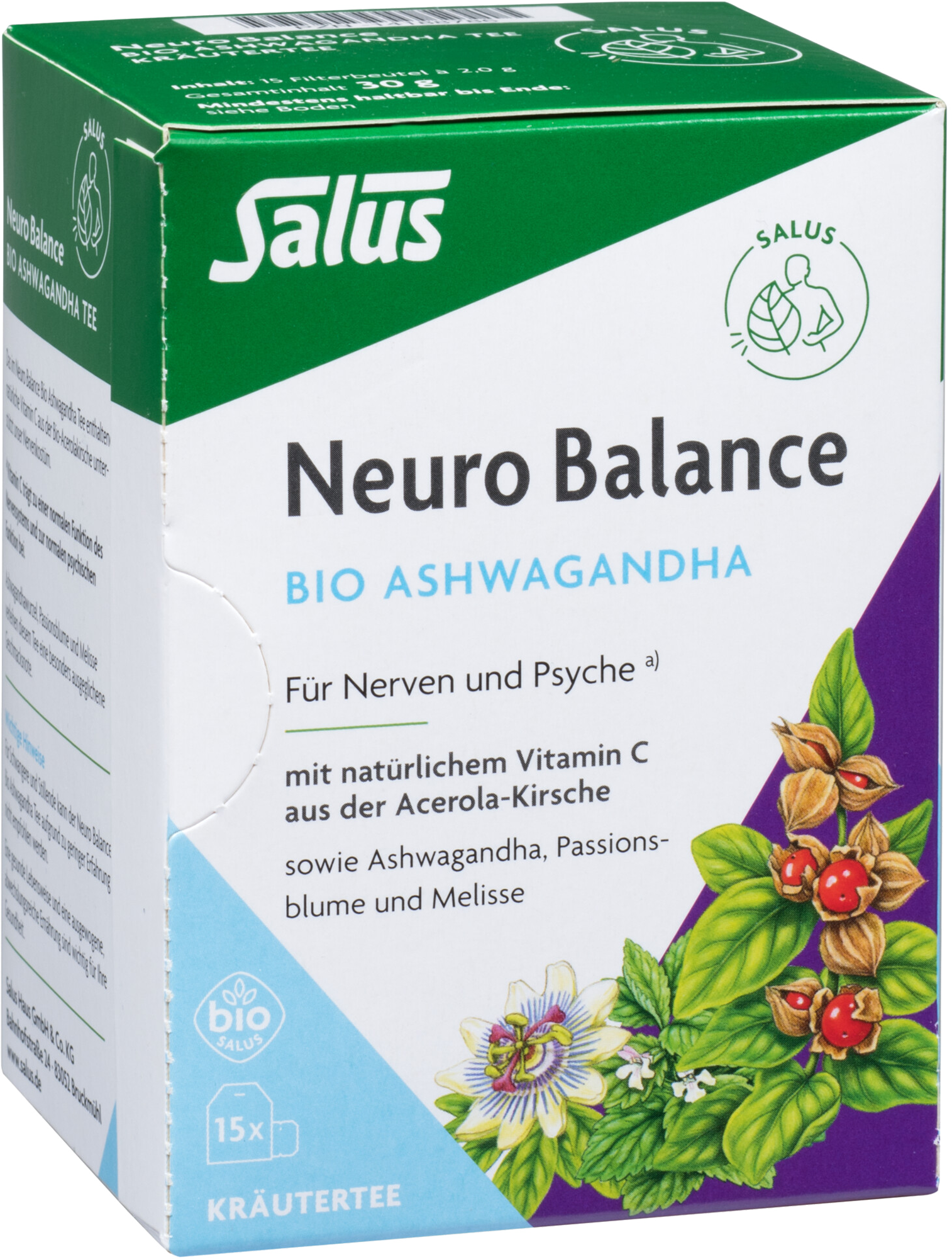 NEURO BALANCE Bio Ashwagandha Tee Salus Filterbtl.