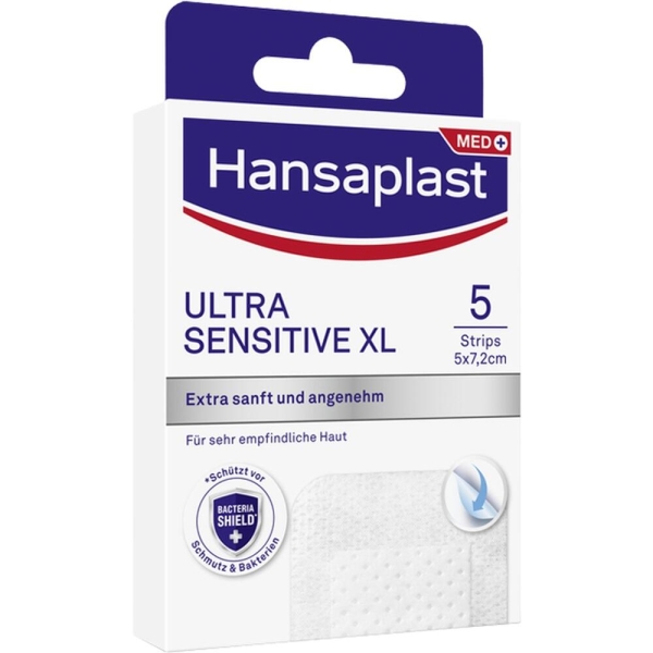 HANSAPLAST Ultra Sensitive Wundverband 5x7,2 cm XL