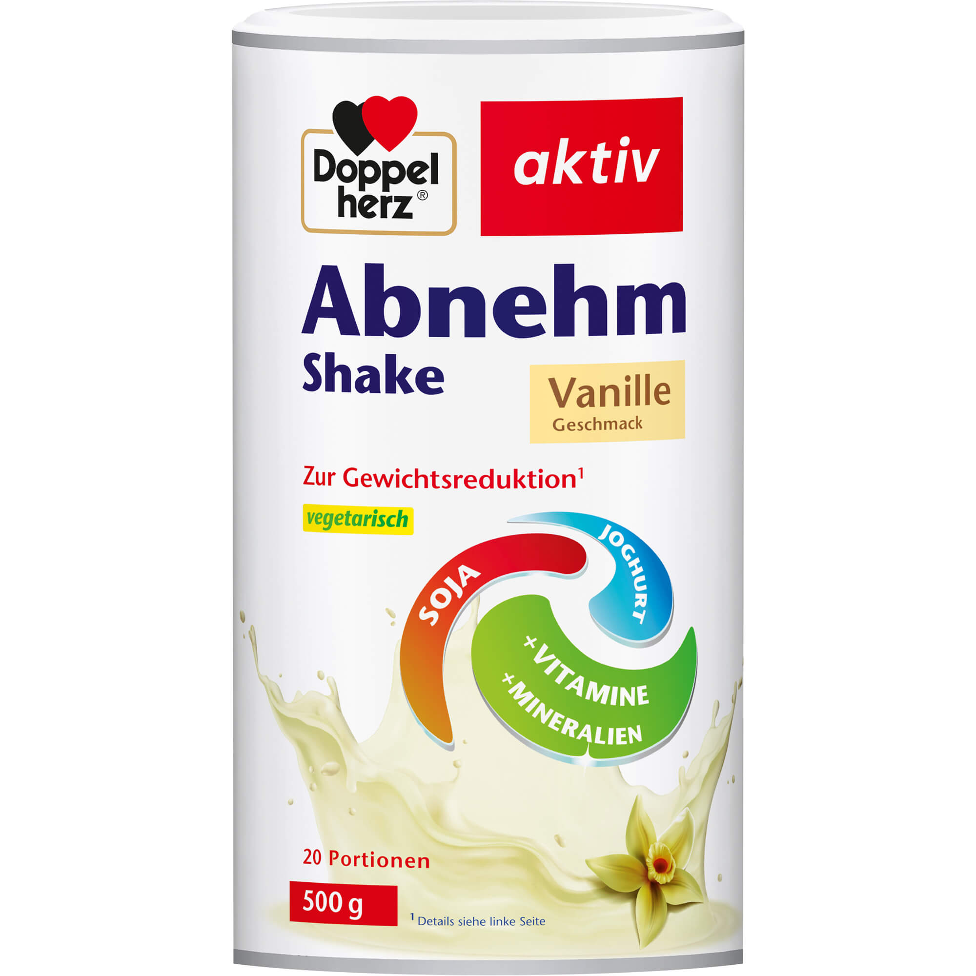 DOPPELHERZ Abnehm Shake Vanille Pulver