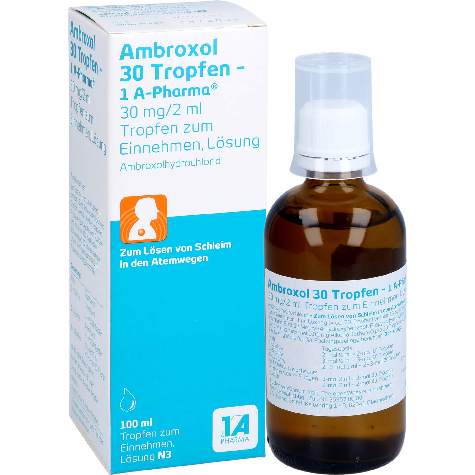 AMBROXOL 30 Tropfen-1A Pharma