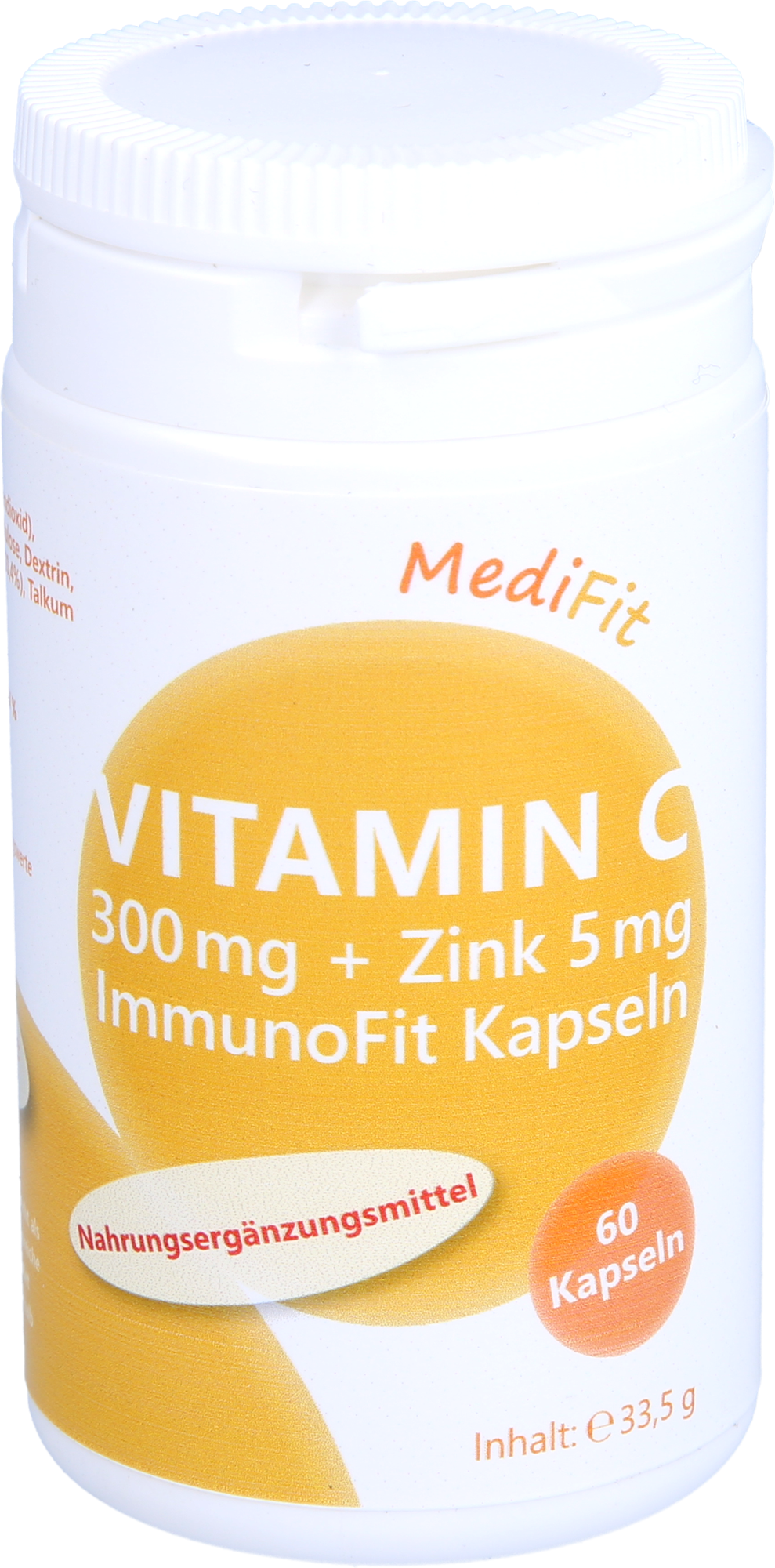 VITAMIN C 300 mg+Zink 5 mg ImmunoFit Kapseln