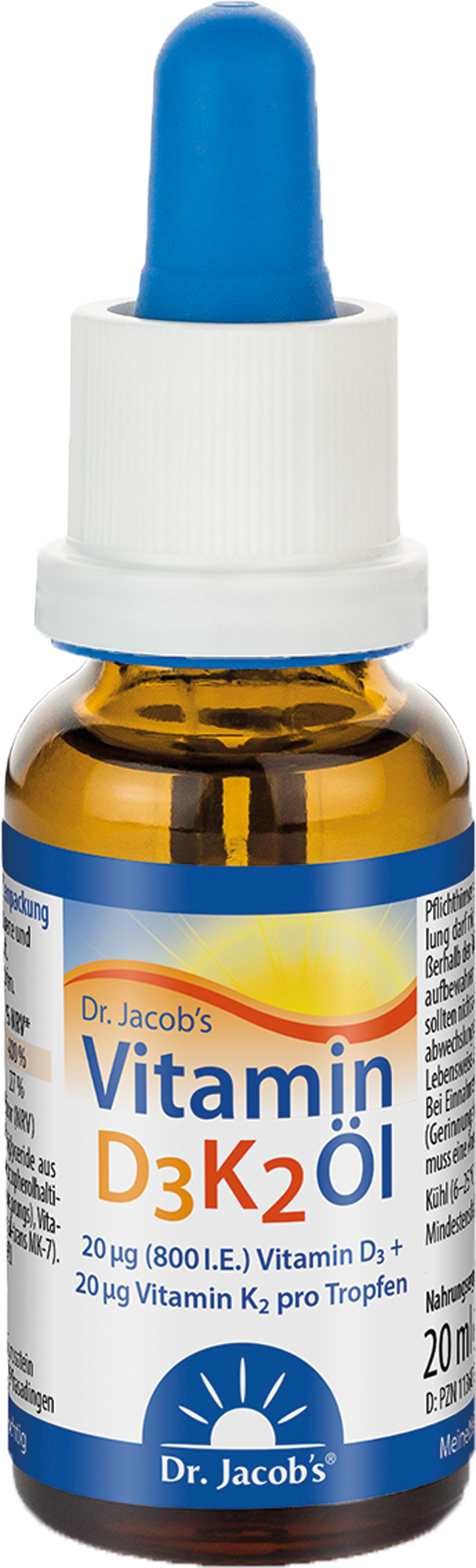 VITAMIN D3K2 Öl 800 I.E.+20 μg D3+K2 Dr.Jacob's