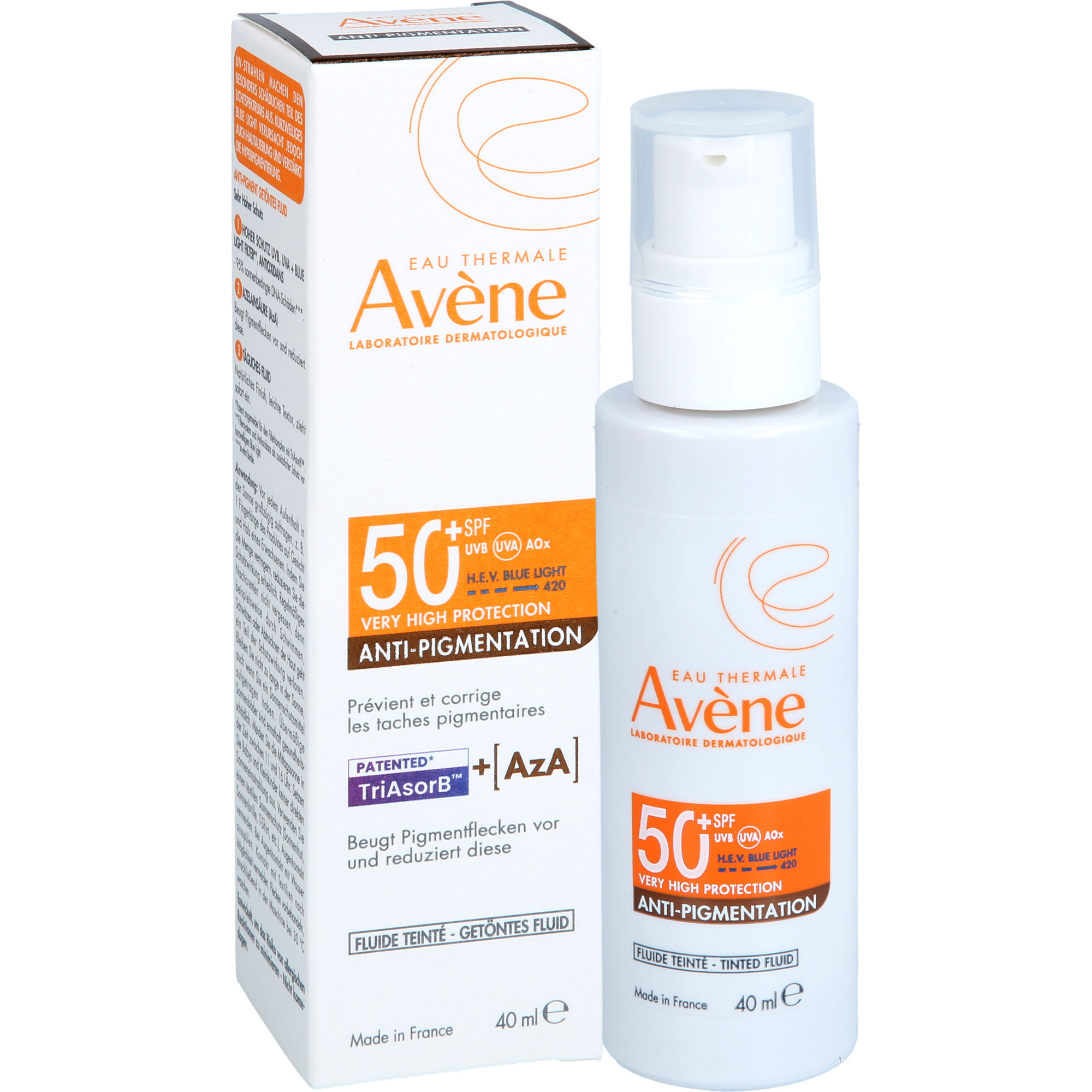 AVENE Anti-Pigmentation getöntes Fluid SPF 50+