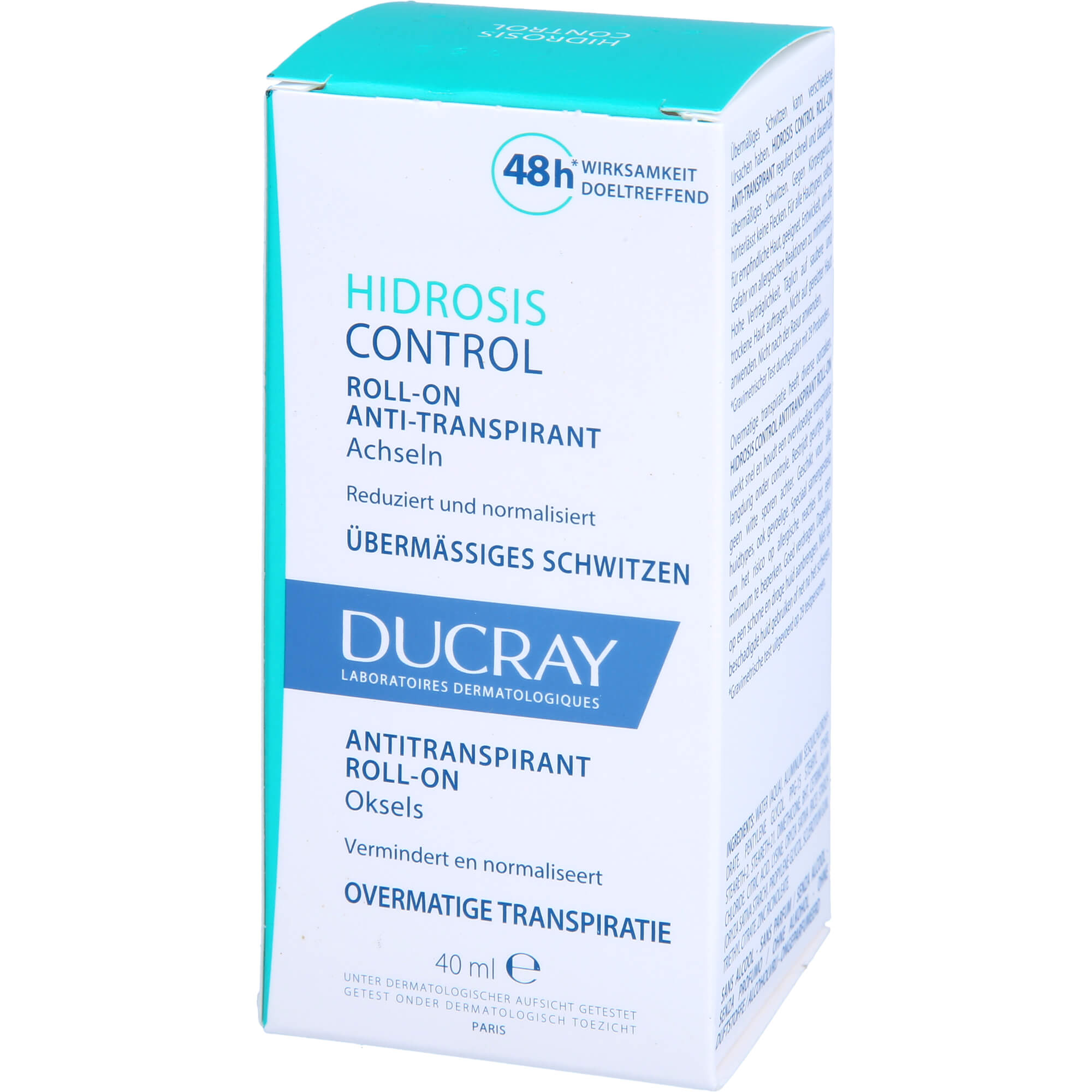 DUCRAY HIDROSIS CONTROL Roll-on Antitranspirant 40 ml