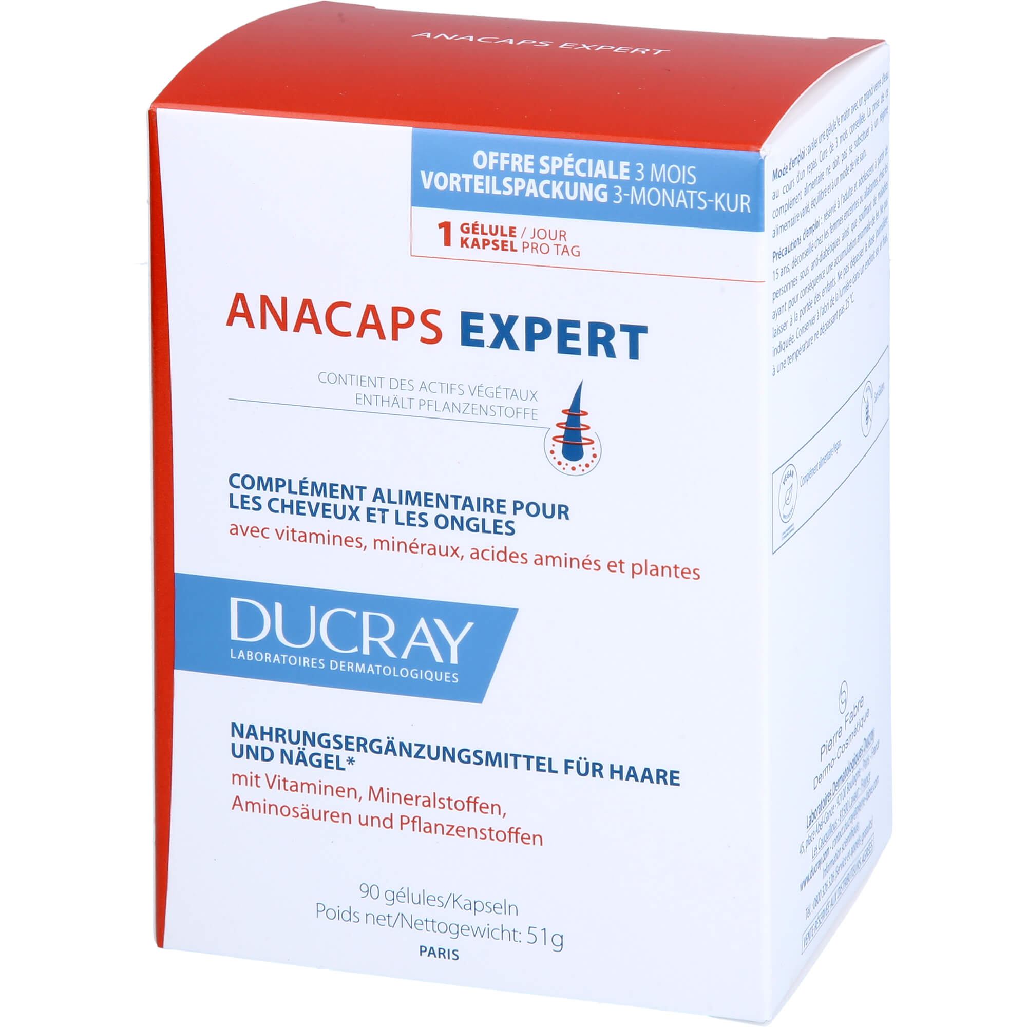 DUCRAY anacaps EXPERT Kapseln 90 St