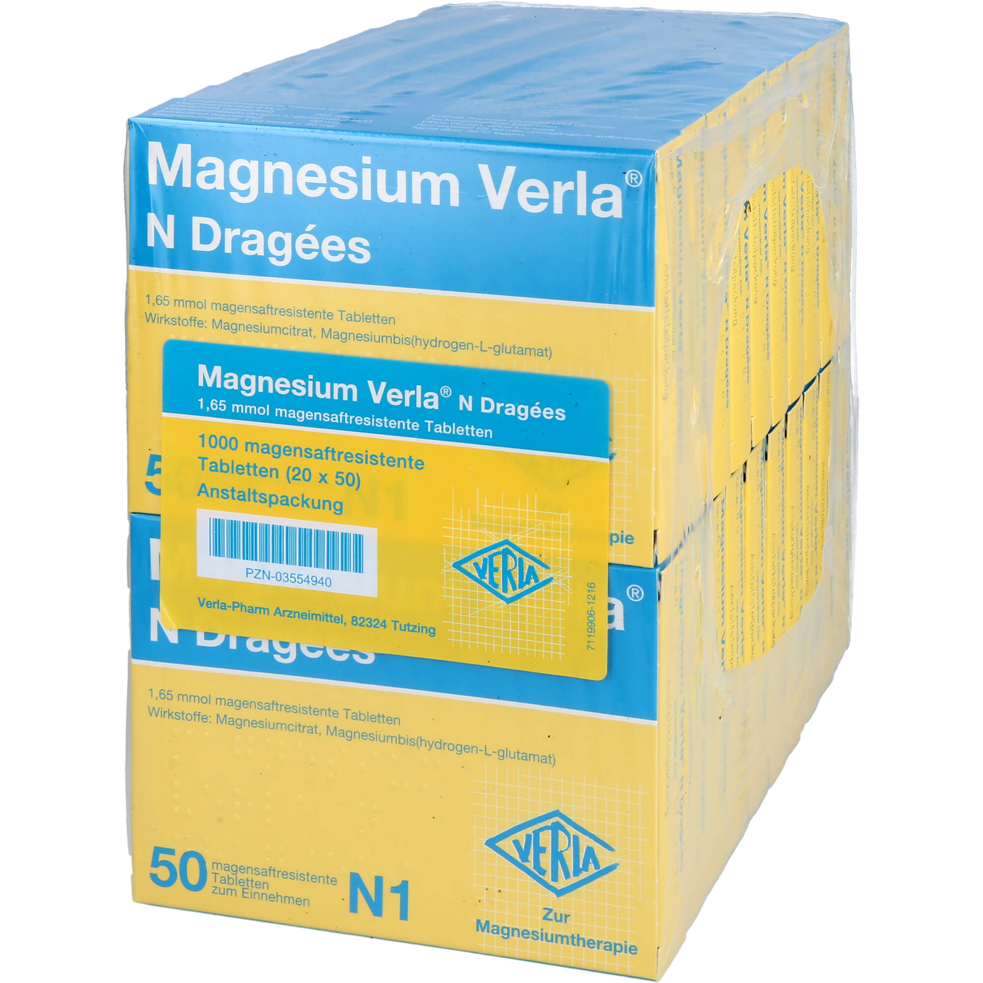 MAGNESIUM VERLA N Dragees 20X50 St
