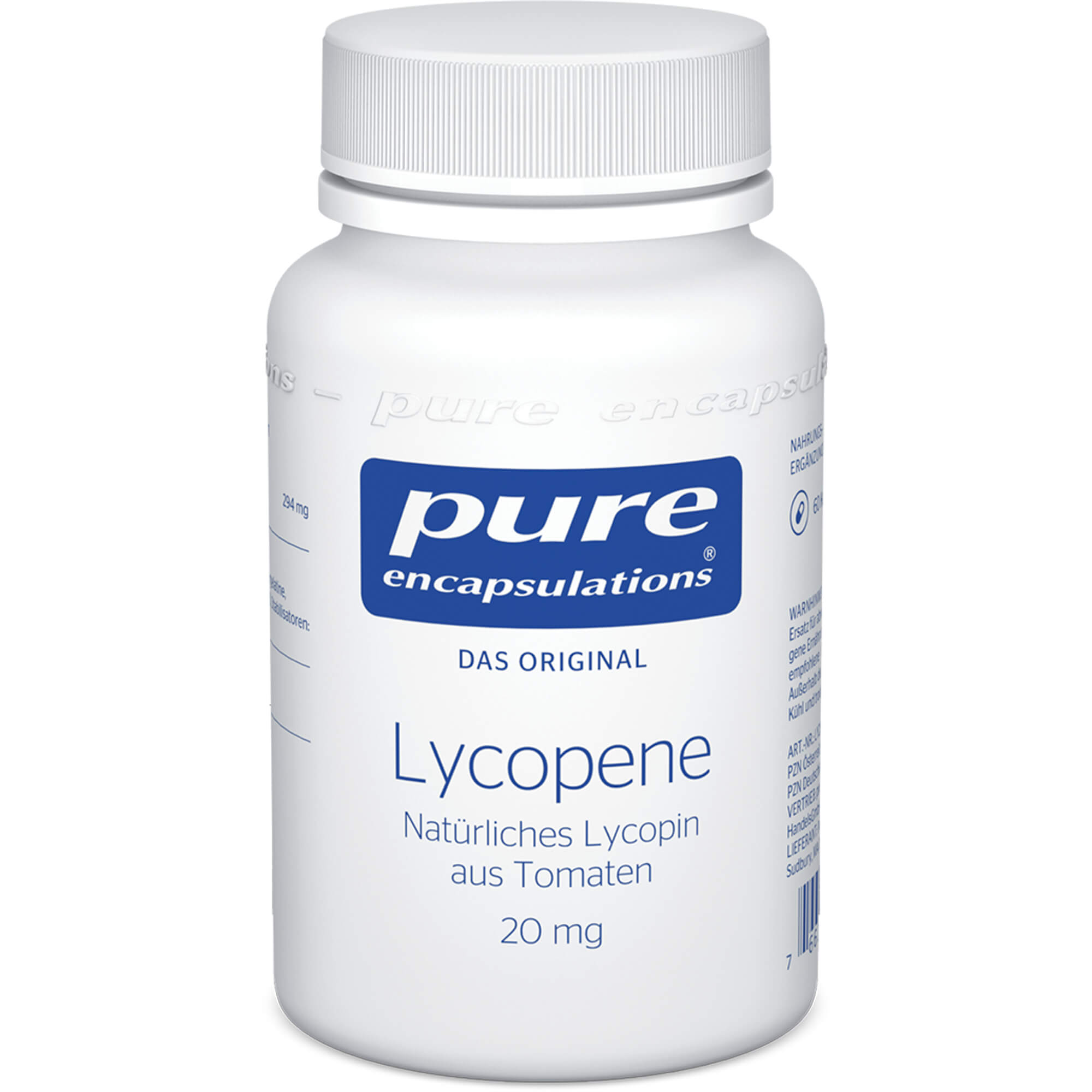 PURE ENCAPSULATIONS Lycopene 20 mg Kapseln