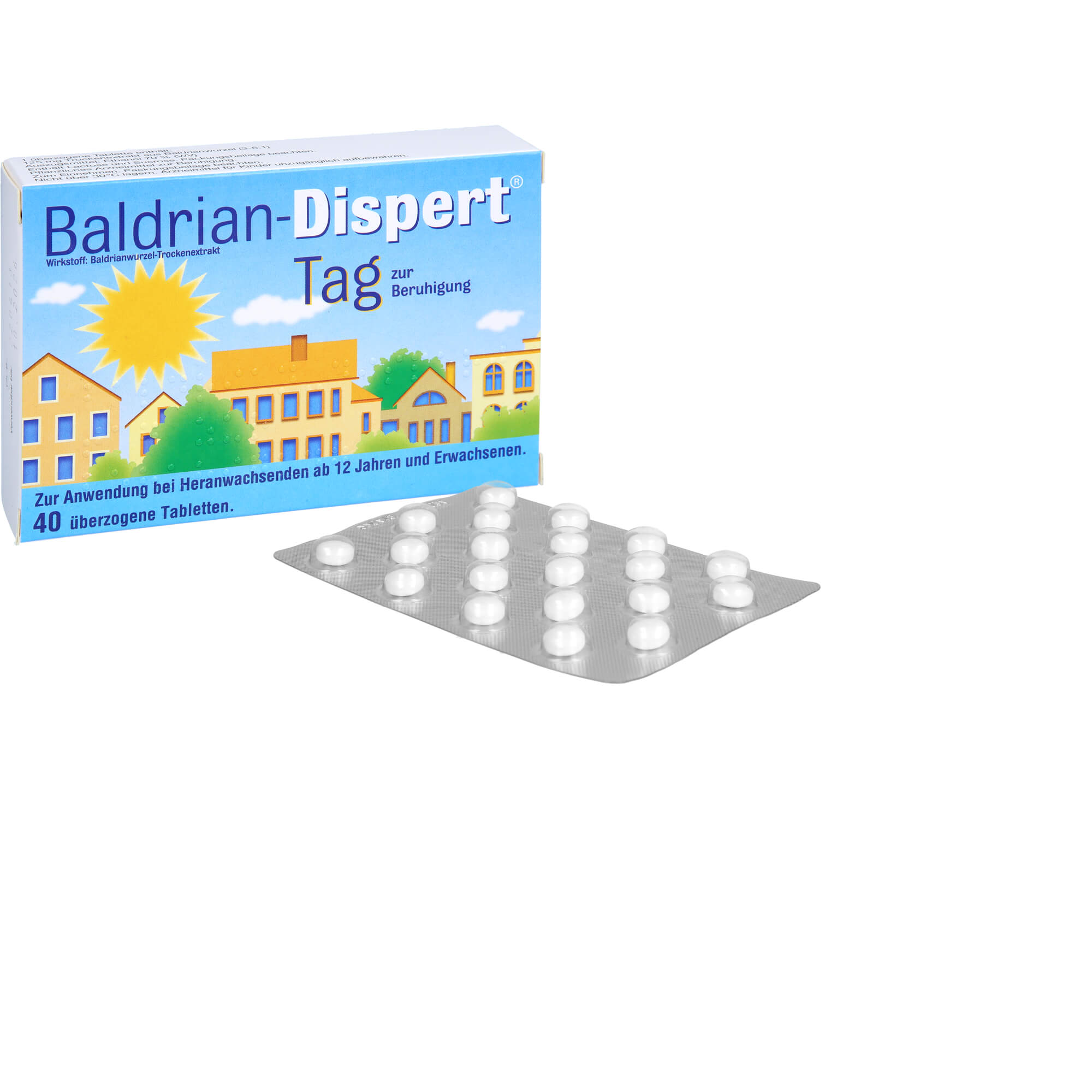 BALDRIAN DISPERT Tag überzogene Tabletten 40 St