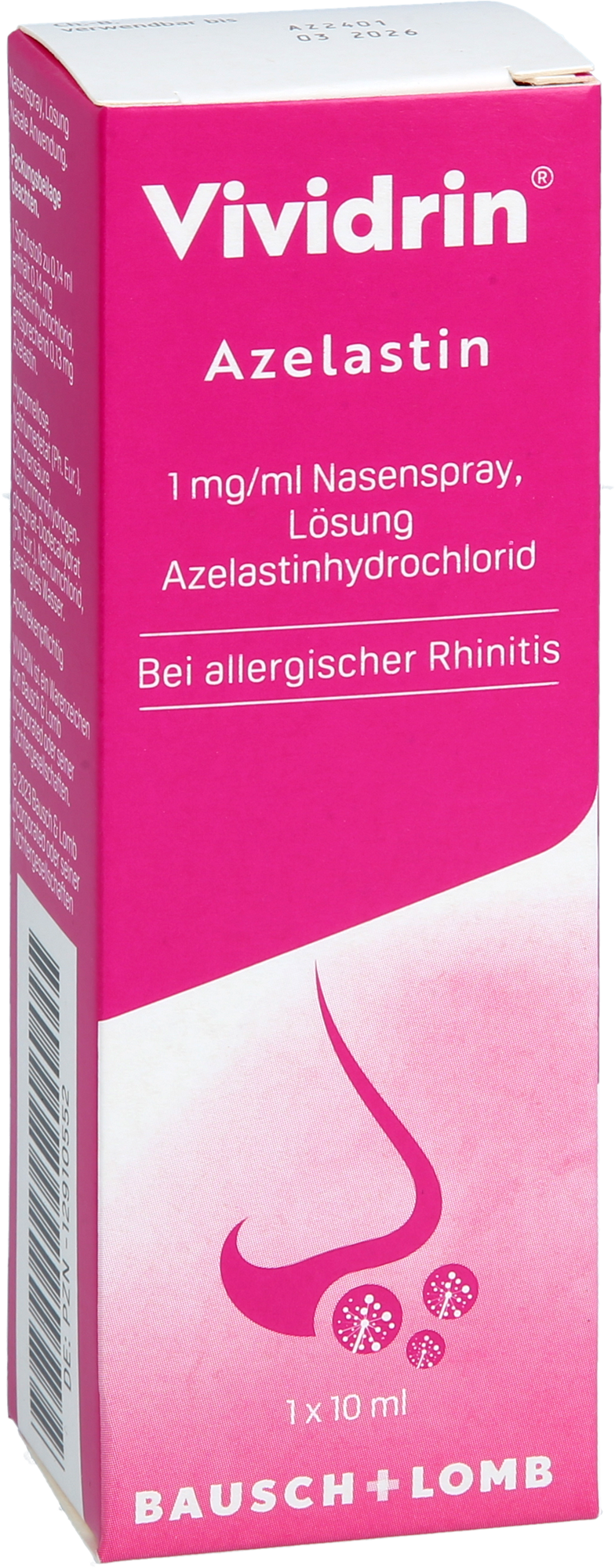 VIVIDRIN Azelastin 1 mg/ml Nasenspray Lösung