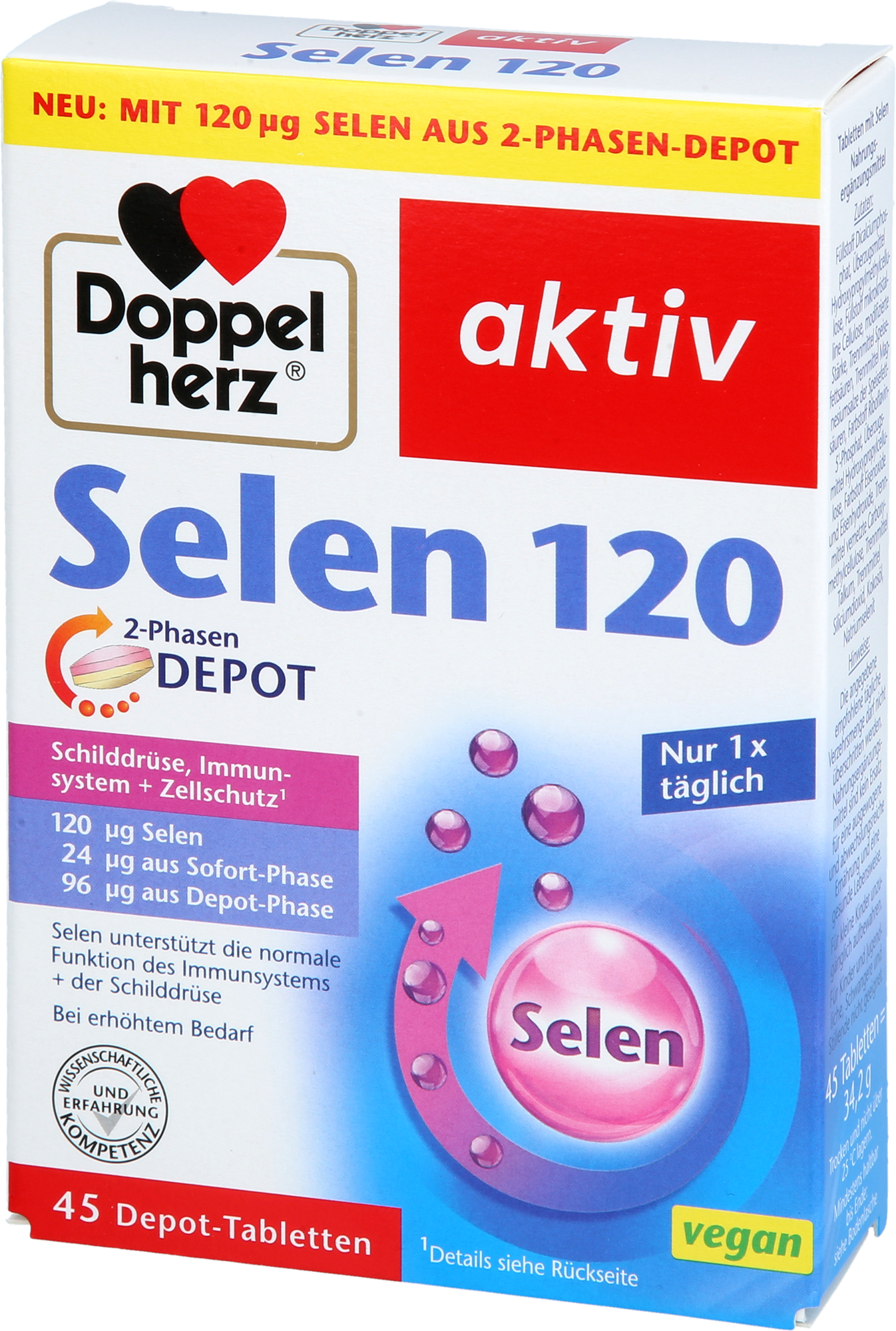 DOPPELHERZ Selen 120 2-Phasen Depot Tabletten