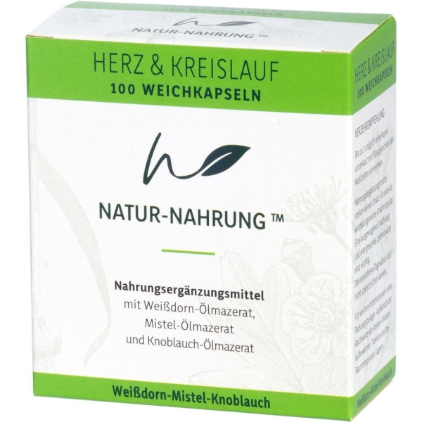 NATUR-NAHRUNG Herz & Kreislauf Weißd.+Mistel+Knobl