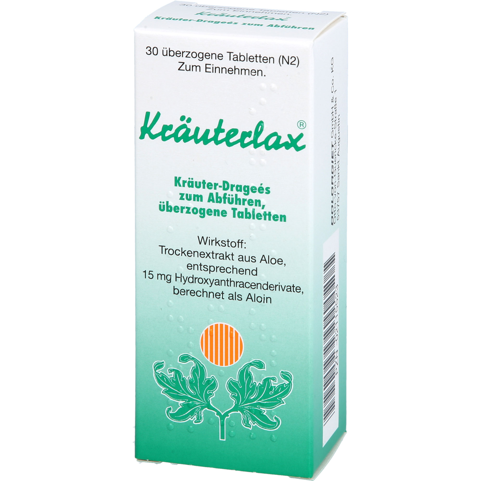 KRÄUTERLAX Dr.Henk 15 mg Kräuterdrag.z.Abführen 30 St