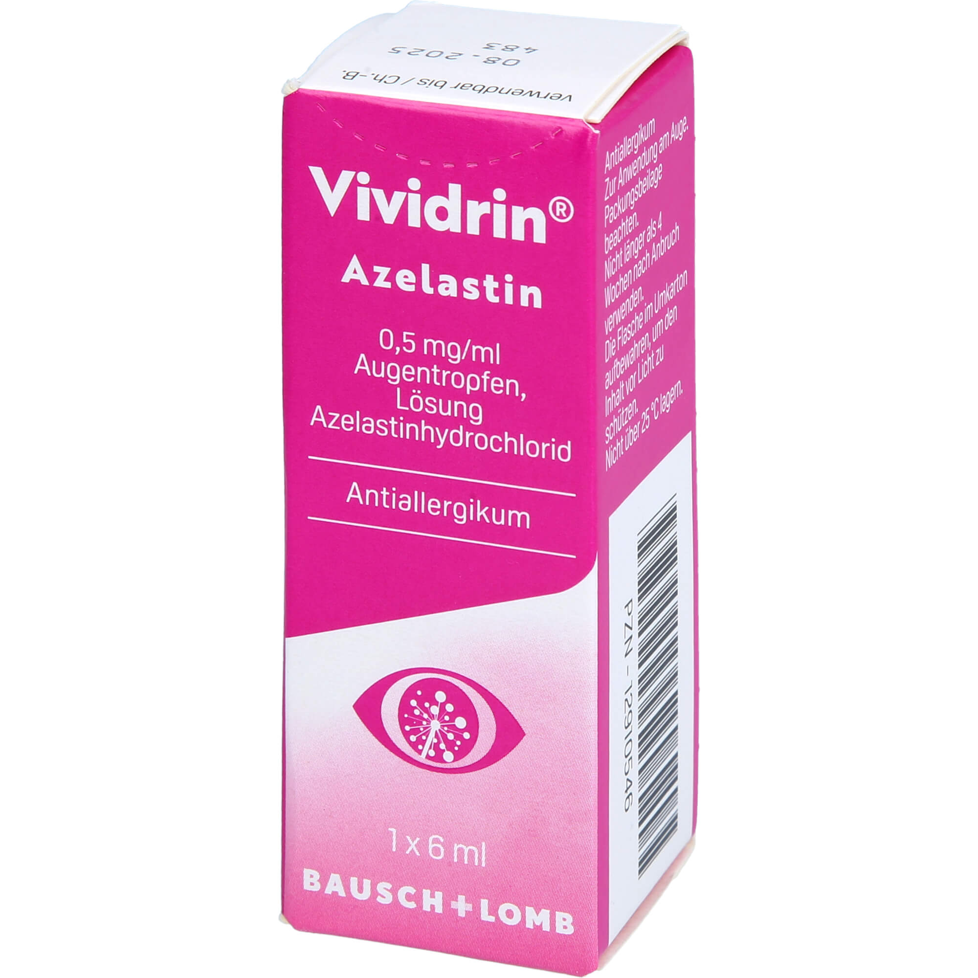 VIVIDRIN Azelastin 0,5 mg/ml Augentropfen