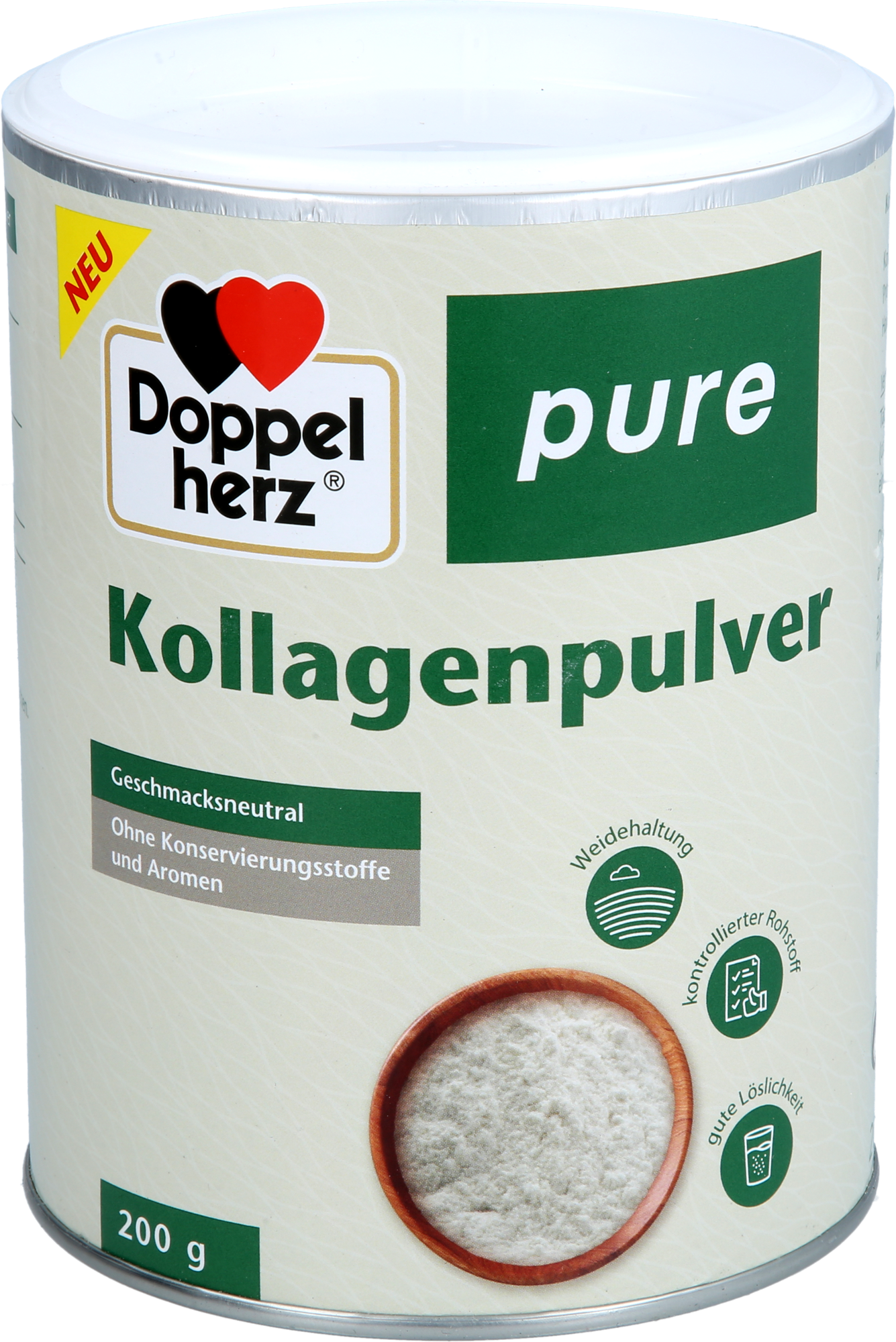 DOPPELHERZ Kollagenpulver pure 200 g