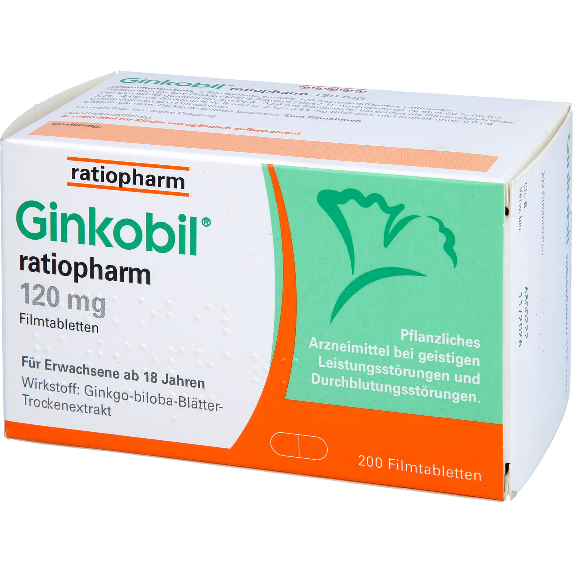 GINKOBIL-ratiopharm 120 mg Filmtabletten 200 St