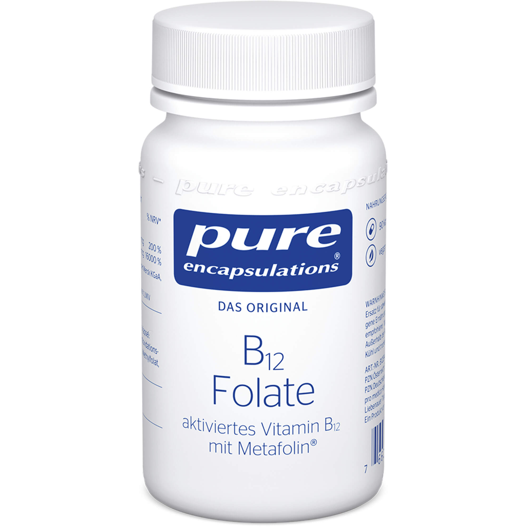PURE ENCAPSULATIONS B12 Folate Kapseln