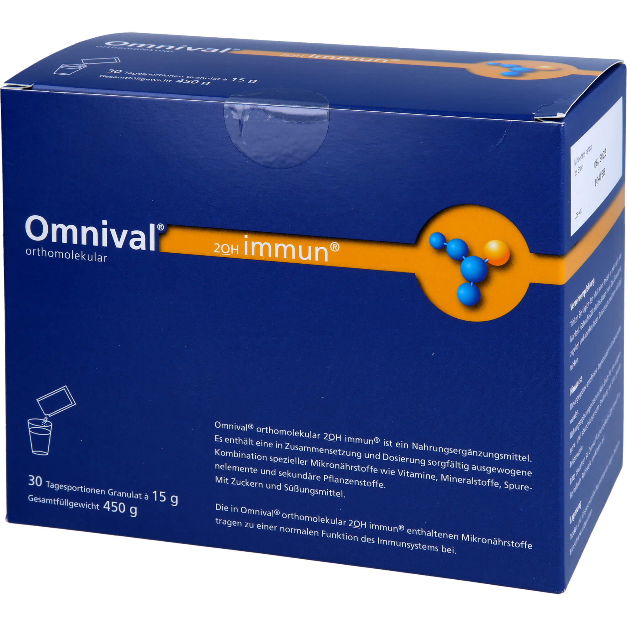 OMNIVAL orthomolekul.2OH immun 30 TP Granulat