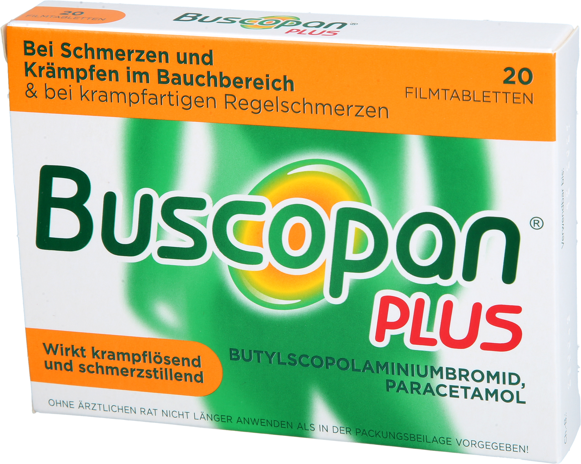 BUSCOPAN plus 10 mg/500 mg Filmtabletten 20 St