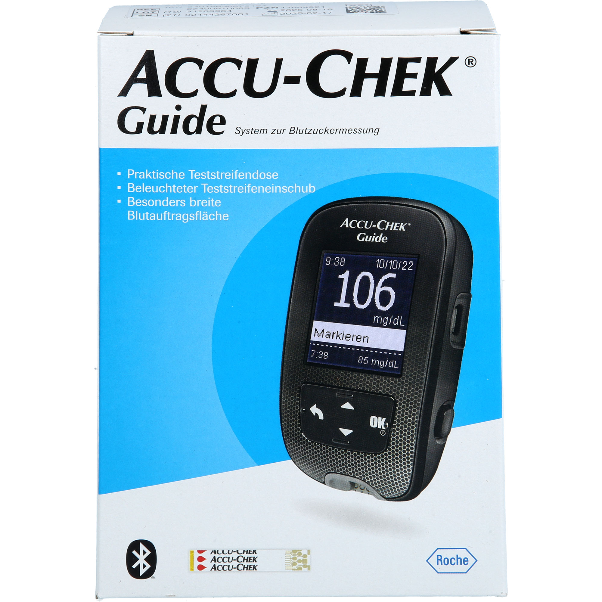 ACCU-CHEK Guide Blutzuckermessgerät Set mg/dl