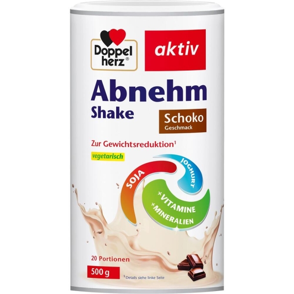 DOPPELHERZ Abnehm Shake Schoko Pulver